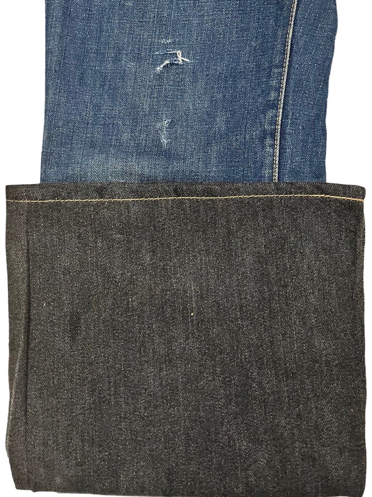 Beauty Beast × POST ARCHIVE FACTION (PAF) Vintage Cosmo Indigo Flare Denim Size US 30 / EU 46 - 6 Thumbnail