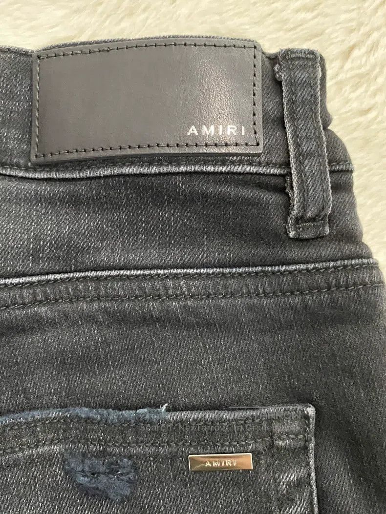 Amiri Amiri Size 31 Washed black and blue cashew flower MX1 patch Size US 31 - 3 Thumbnail