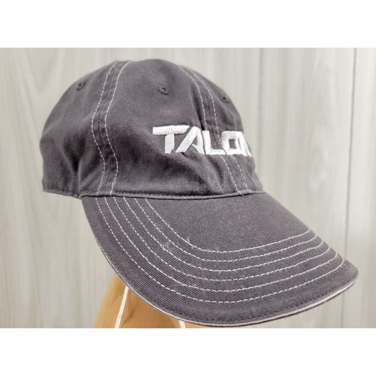 Vintage Talon Gray Hat Minn Kota Strap Back Adjustable Cotton Baseball Cap Men Adjustable Gray Minn Kota Talon Strap Back Size ONE SIZE - 3 Thumbnail