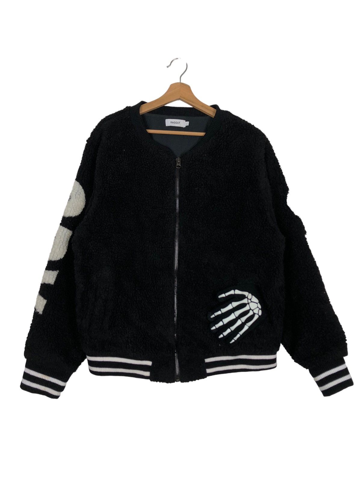 Hysteric Glamour 🔥Bomber Jacket Fleece Sherpa Ragout Spell Put Big Logo Size US L / EU 52-54 / 3 - 1 Thumbnail