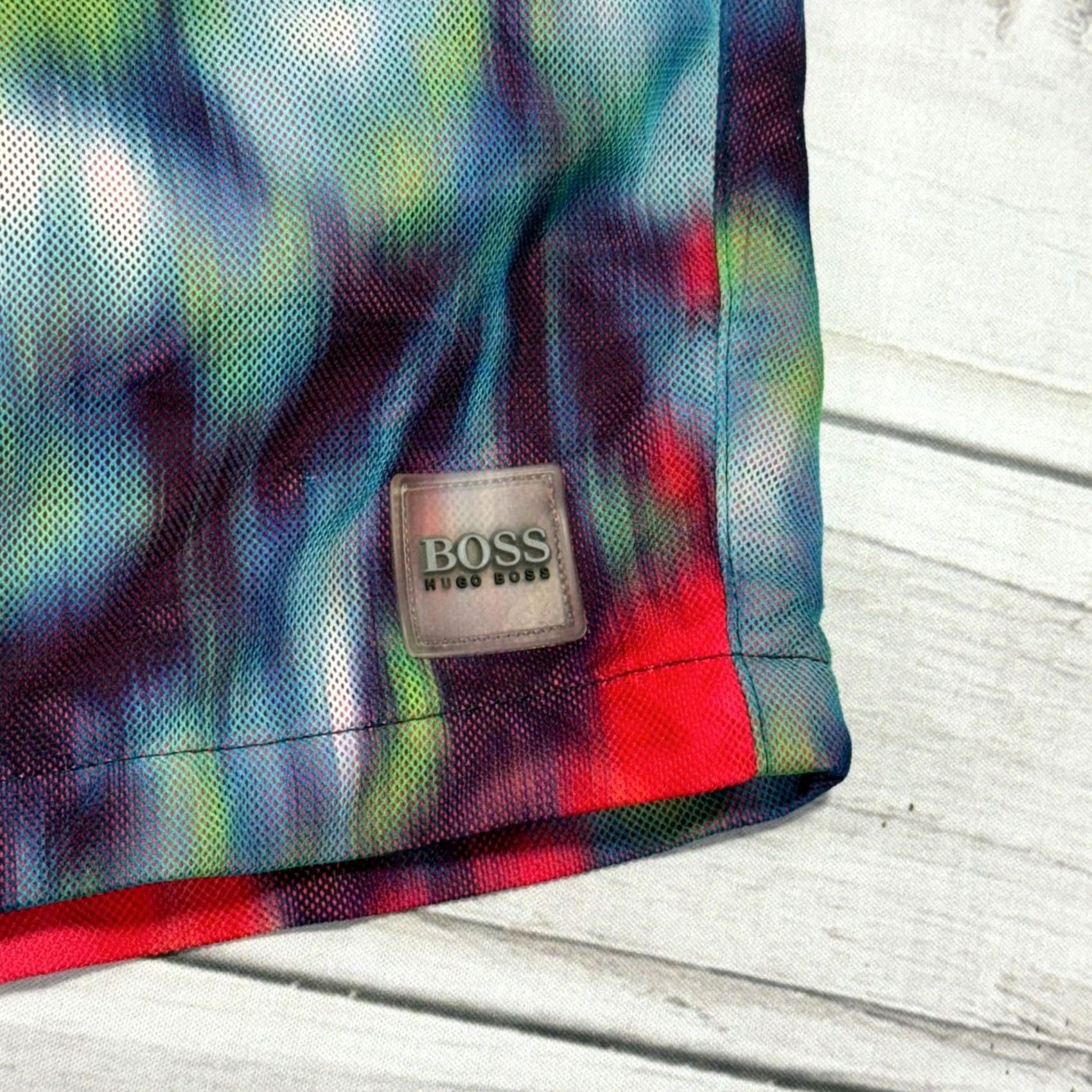 Hugo Boss Hugo Boss Swim Shorts Mens L Multicolor Floral AOP Lined Bathing Suit Size US 33 - 2 Thumbnail