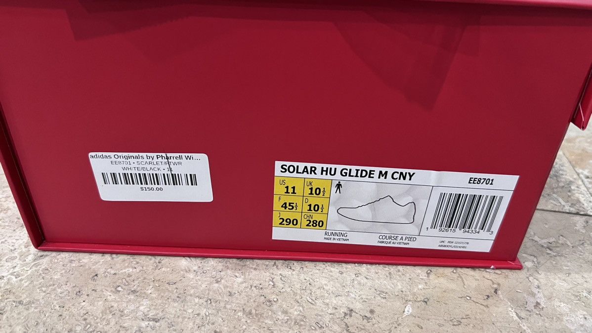 Adidas × Pharrell Pharrell × Solar Hu Glide ST Chinese New Year 2019 Size 11 Size US 11 / EU 44 - 2 Thumbnail