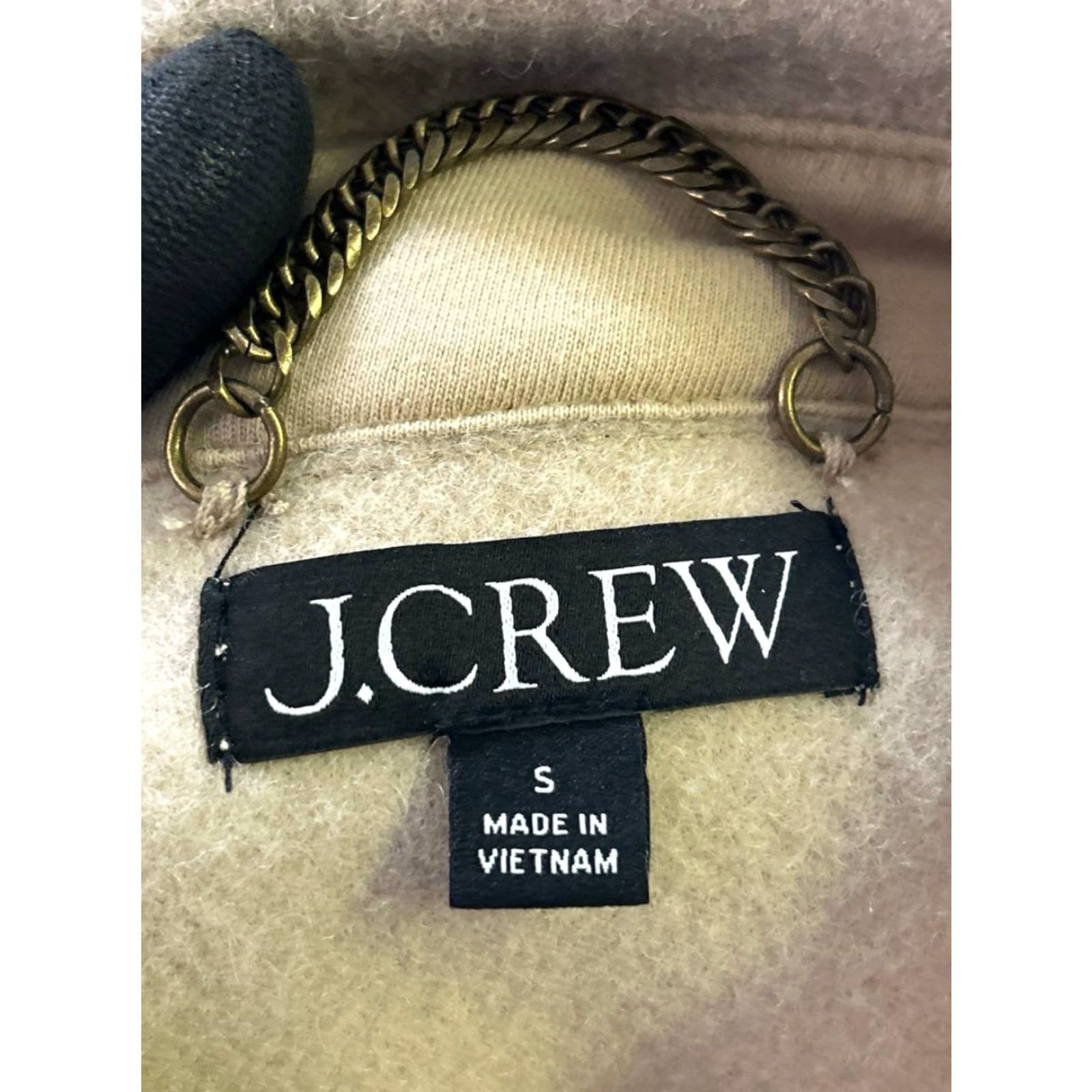 J.Crew J.Crew Jacket Womens Small Beige Fleece Size S / US 4 / IT 40 - 3 Thumbnail
