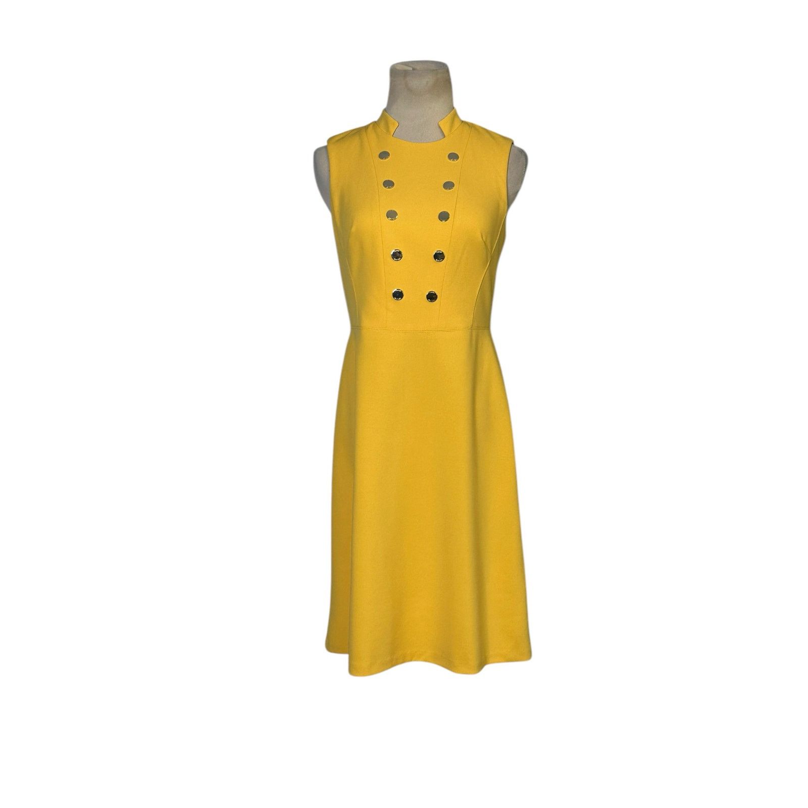 Tommy Hilfiger Tommy Hilfiger yellow crepe summer dress size 2 Size XS / US 0-2 / IT 36-38 - 11 Thumbnail