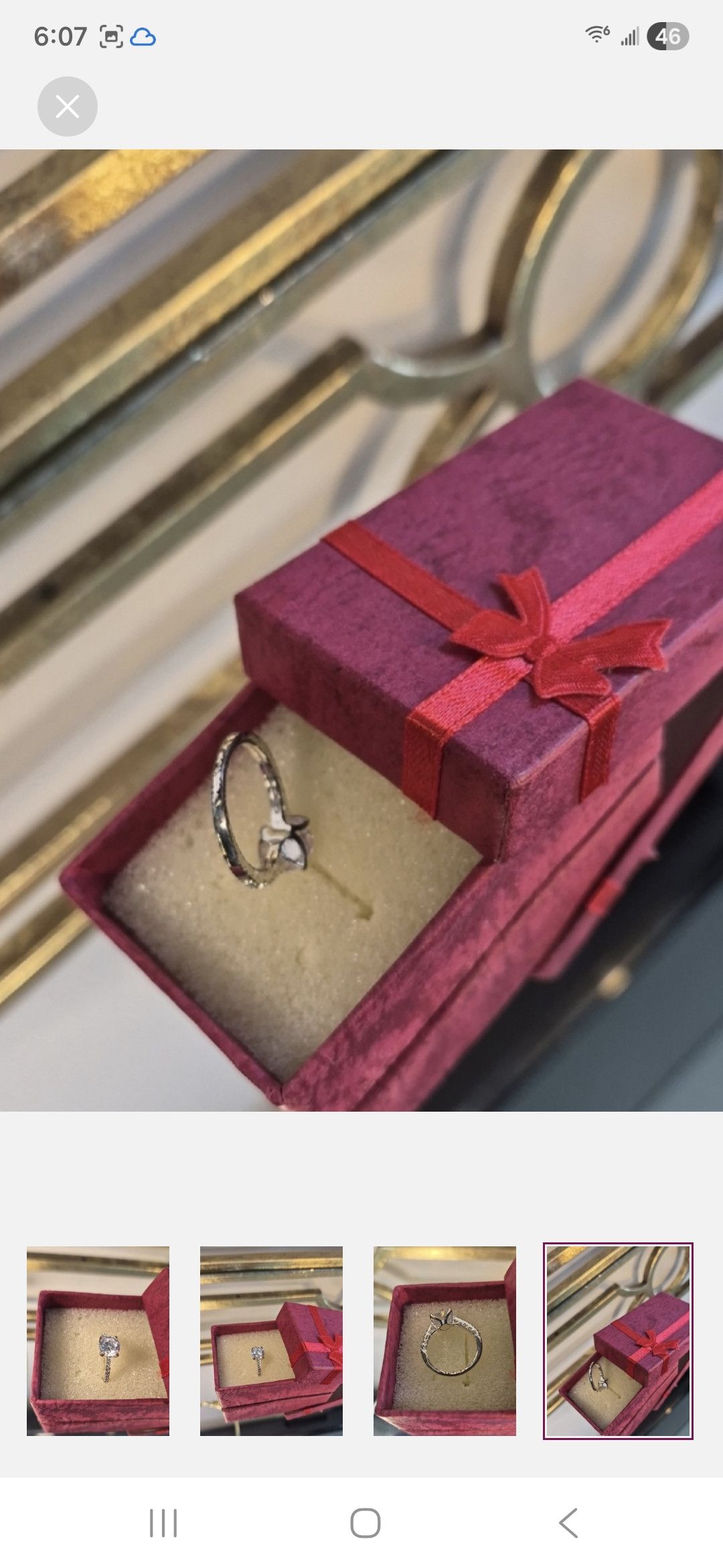 Other Round Clear Stone Pavé Band Ring-Cubic Zirconium Size ONE SIZE - 4 Thumbnail