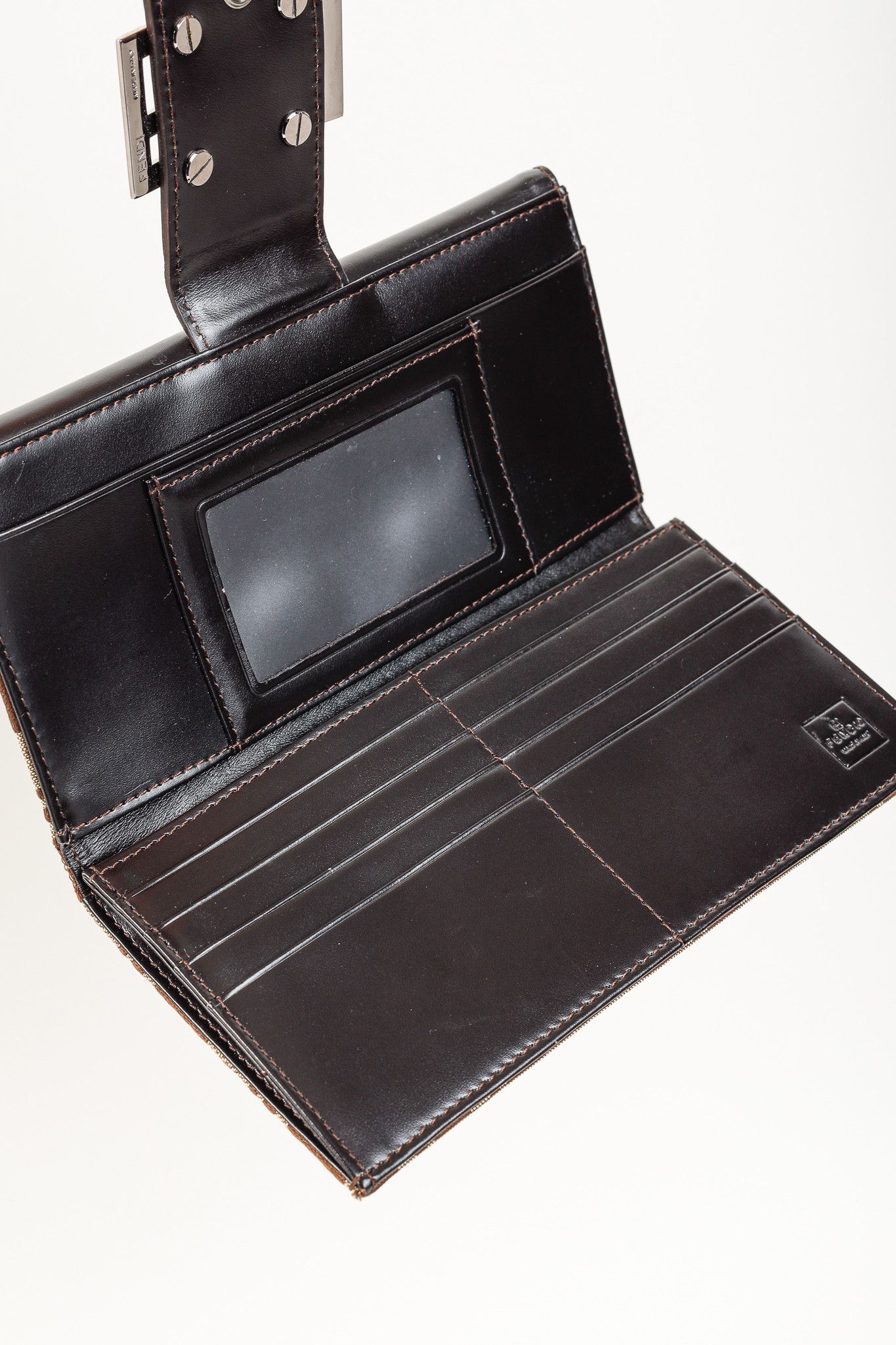 Fendi Fendi Zucca FF Logo Forever Continental Long Brown Wallet Size ONE SIZE - 9 Thumbnail