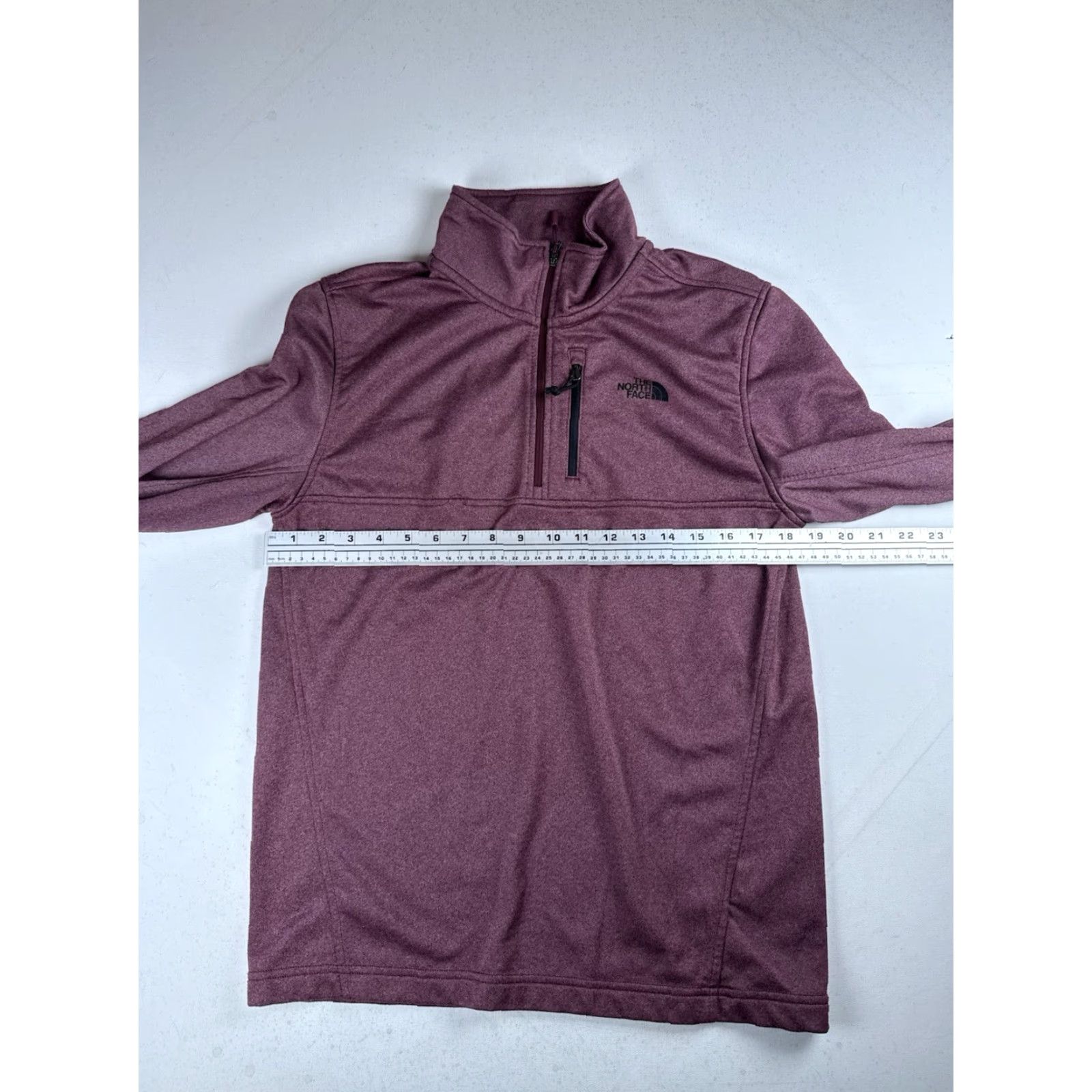 The North Face The North Face Men's Pullover Quarter-Zip Performance Fleece Burgundy Red 1/4 Zip Moisture Wicking Regular Size S Size US S / EU 44-46 / 1 - 3 Thumbnail