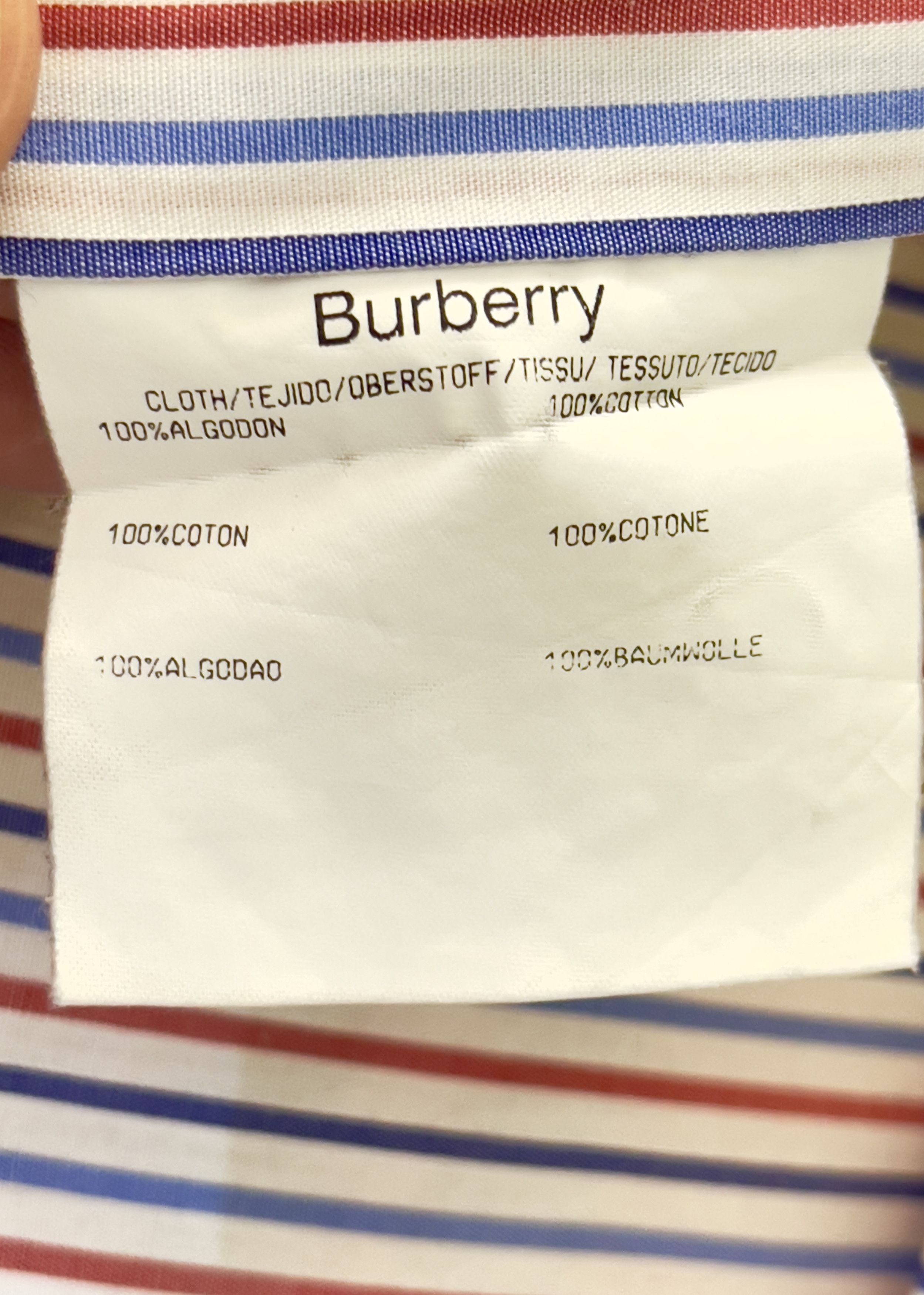 Burberry 🔥 🇫🇷 Striped shirt Burberry london size L 42 Size US L / EU 52-54 / 3 - 7 Thumbnail