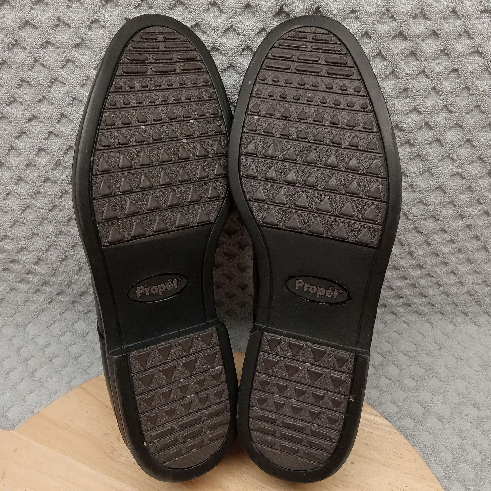 & Other Stories Propet Dress Shoes Shoes Men's 12 Leather Cap Toe Black Size US 12 / EU 45 - 5 Thumbnail