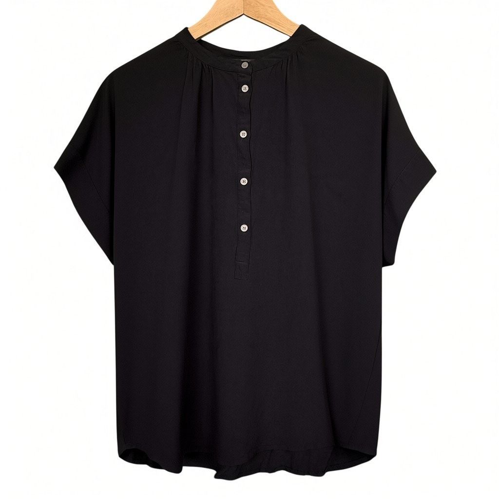 J.Crew J.Crew Shirt Women’s Small Black Relaxed Button Up Blouse Size S / US 4 / IT 40 - 1 Thumbnail