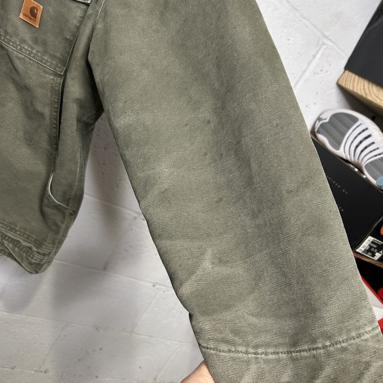 Carhartt Carhartt Canvas Fleece-Lined Berwick Jacket “Moss Green” Size US XL / EU 56 / 4 - 4 Thumbnail