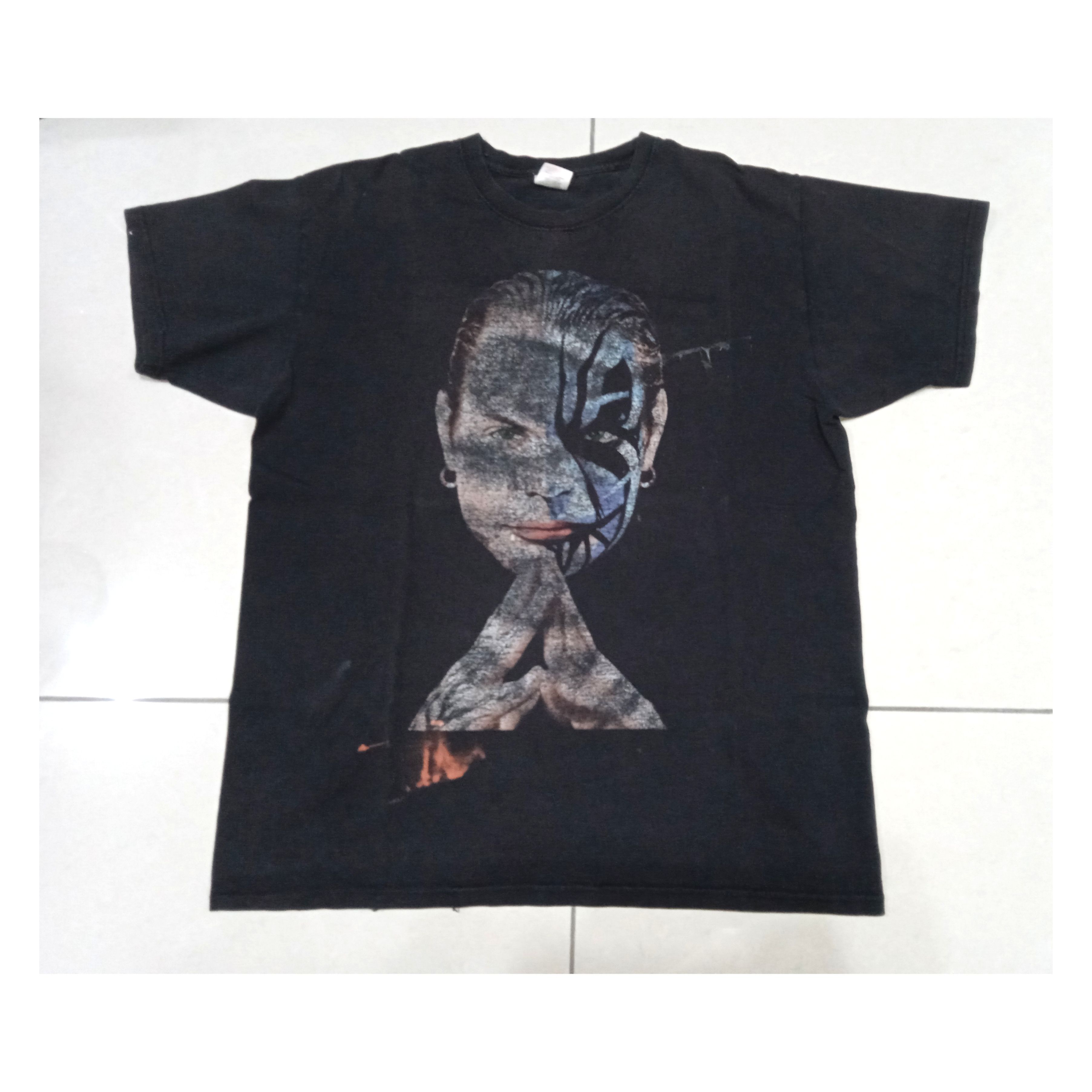 Vintage Vintage 00s TNA Impact Wrestling Jeff Hardy T Shirt Size US L / EU 52-54 / 3 - 1 Thumbnail