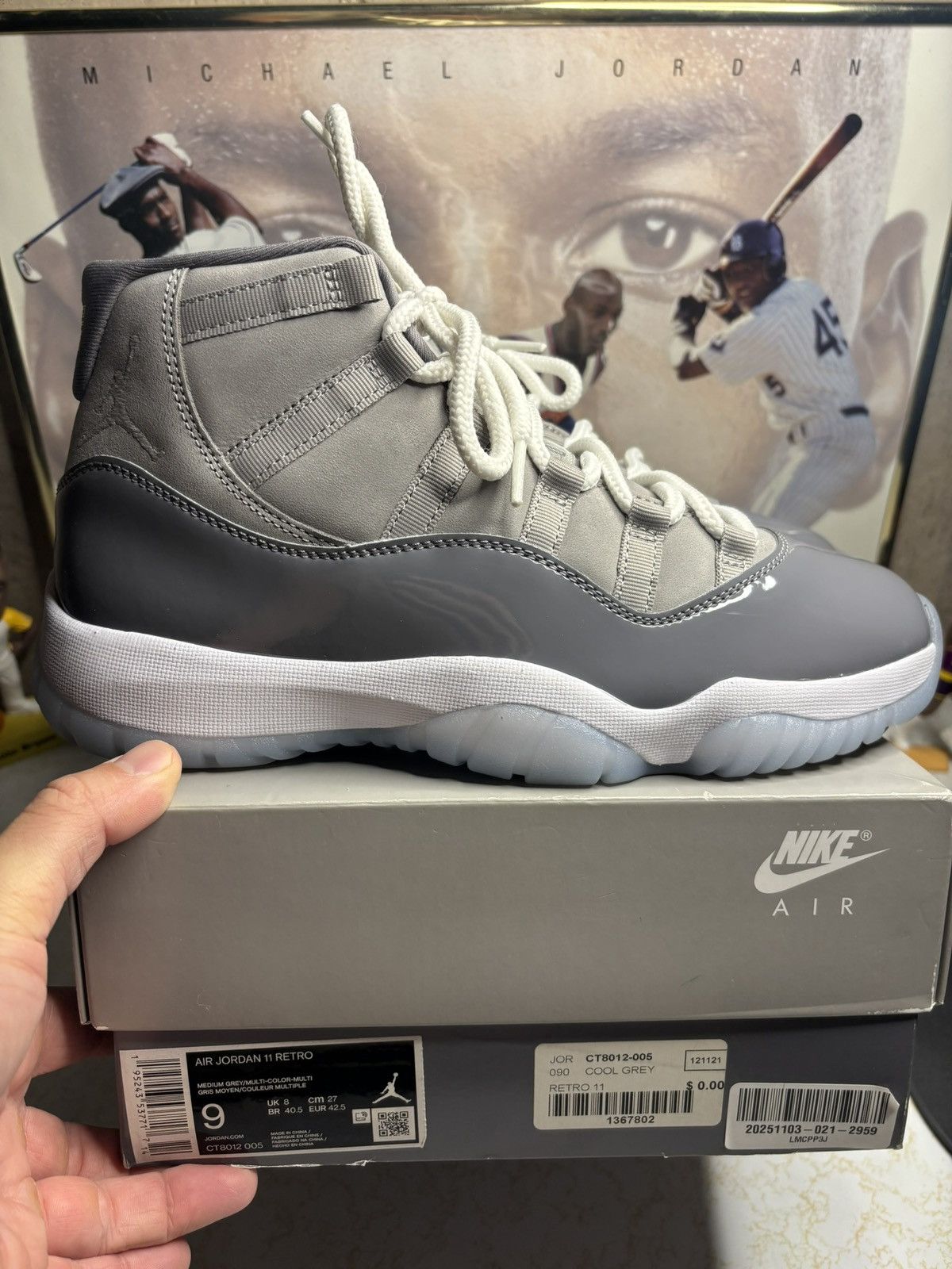 Jordan Brand Jordan Retro 11 ‘cool grey’ Size US 9 / EU 42 - 1 Thumbnail