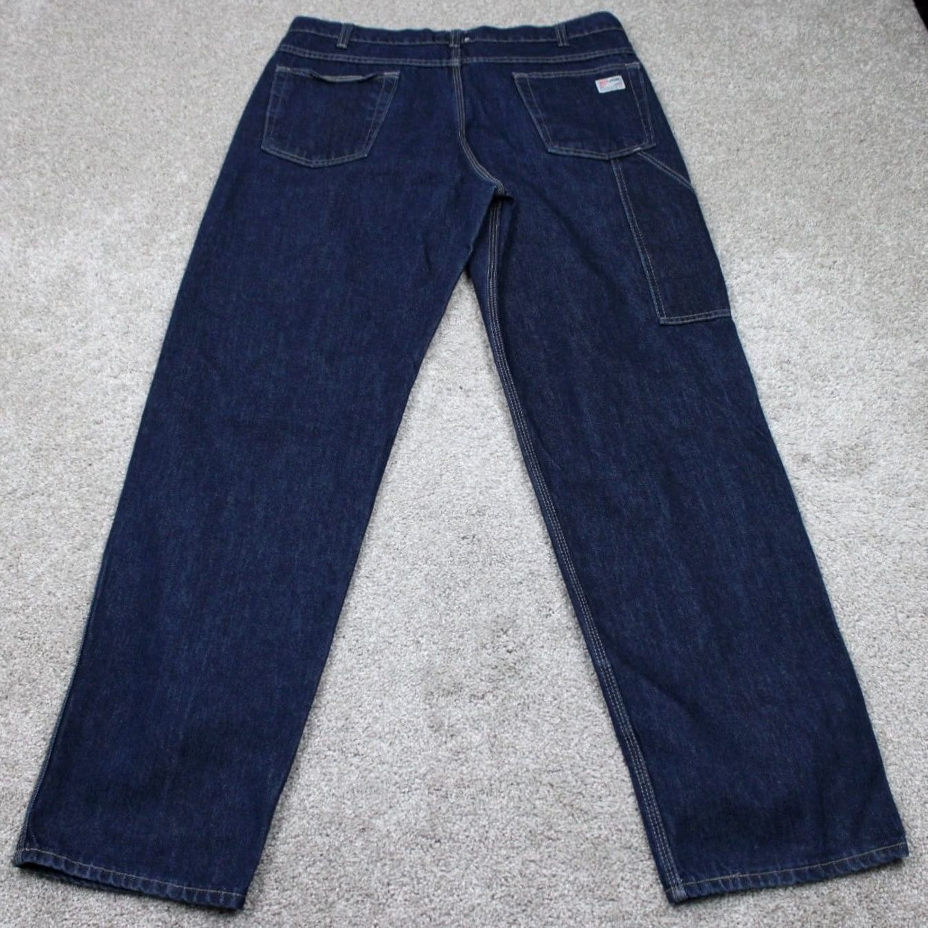 Vintage Tyndale FR Jeans Mens 35x34 Blue 5-Pocket Flame-Resistant Denim Workwear Jeans FRMC FLF 800 Flame Resistant Workwear Size US 35 - 6 Thumbnail