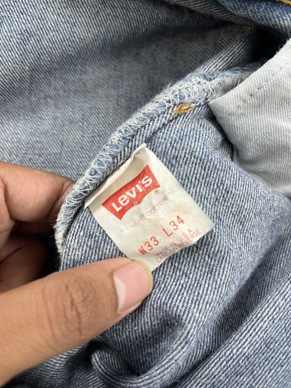 Levi's Vintage Clothing 🇺🇸1990s Vintage Levis 501 33x34 Straight Leg Blue Jeans Size US 33 - 10 Thumbnail