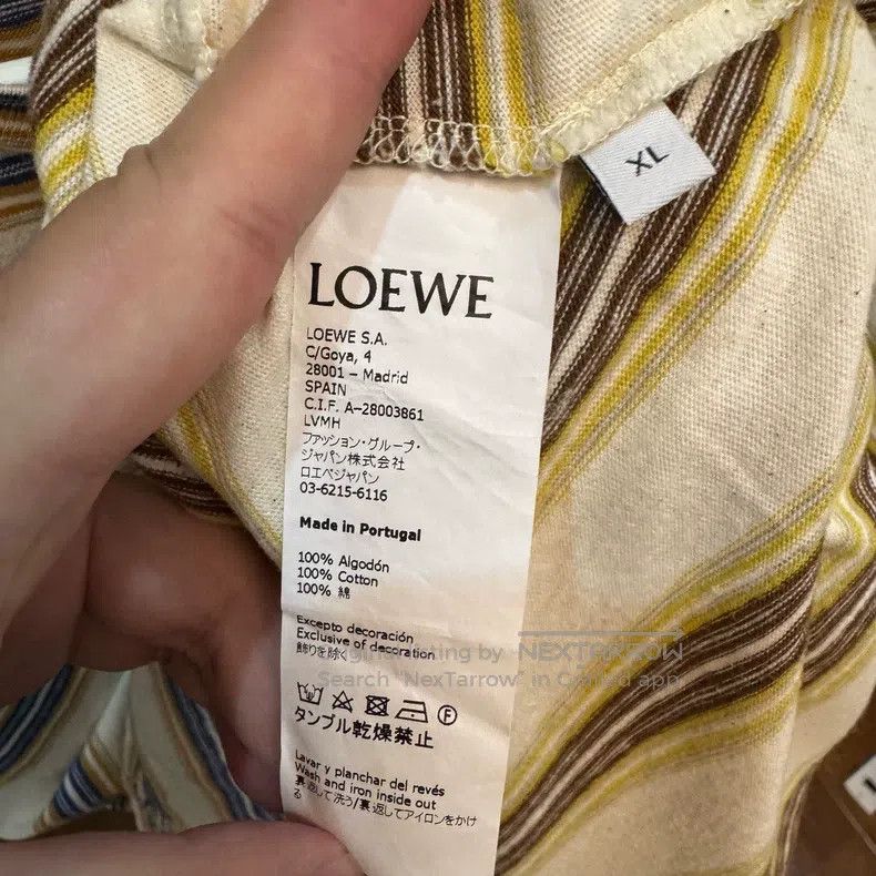 Loewe Loewe Asymmetric Striped Short Sleeve Size US XL / EU 56 / 4 - 3 Thumbnail