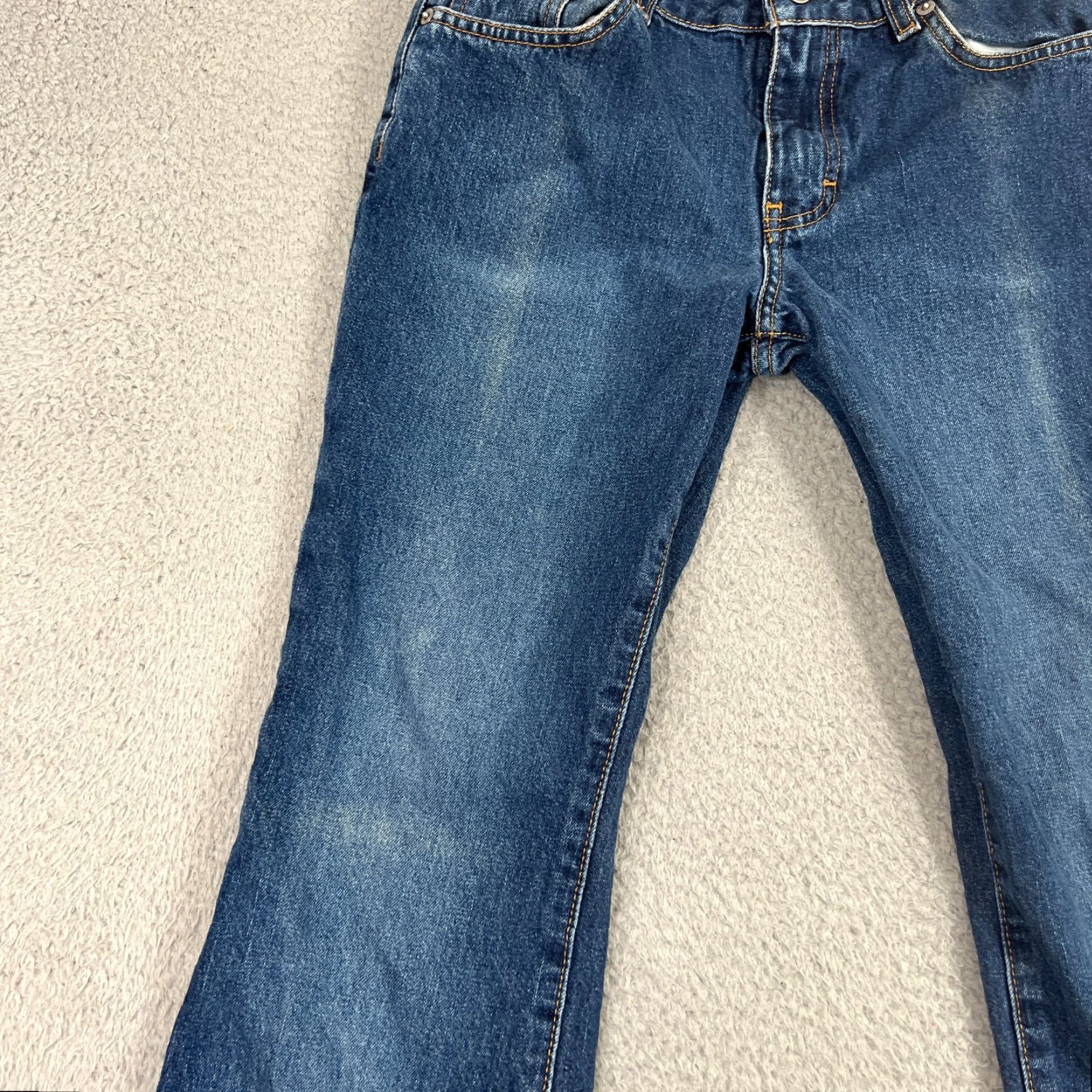 Calvin Klein VINTAGE Calvin Klein Jeans Women Flared Pants 28 Blue Denim 90s Classic Size 26" / US 2 / IT 38 - 2 Thumbnail