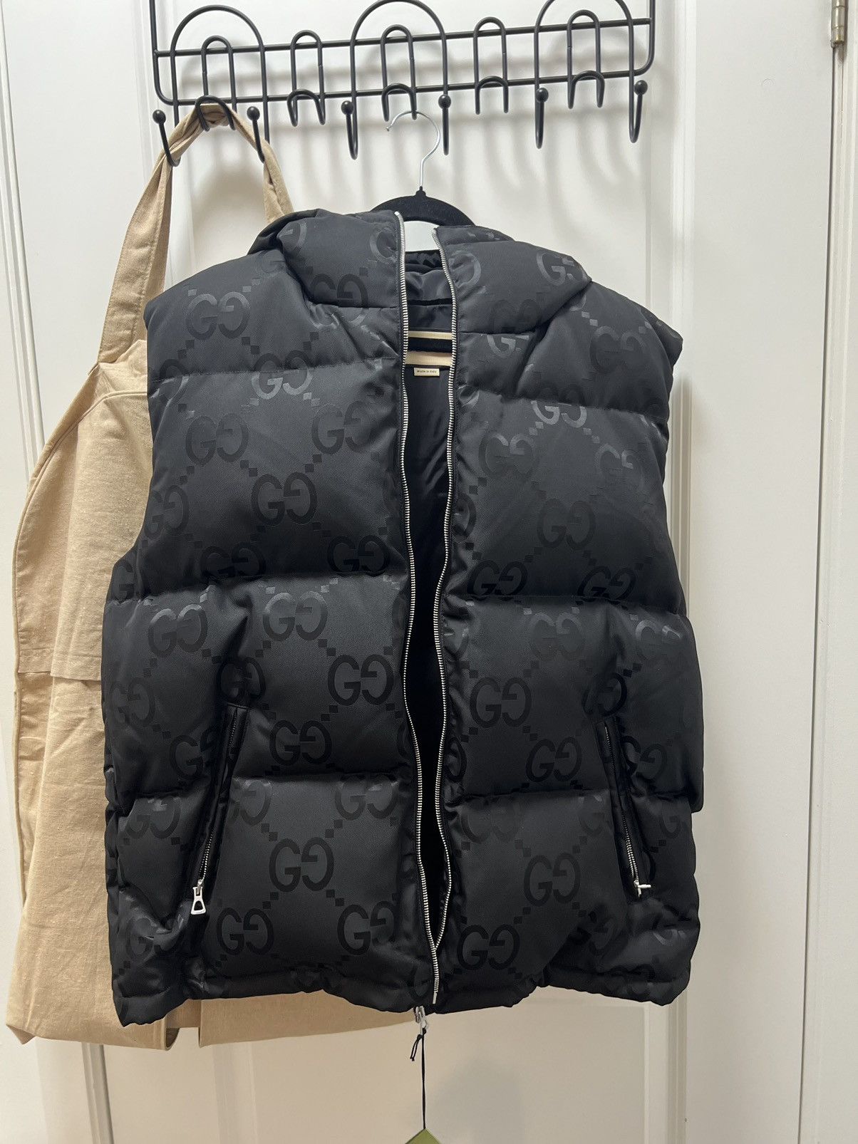 Gucci NYLON CANVAS GG JUMBO W/DOWN PUFFER VEST Size US M / EU 48-50 / 2 - 7 Thumbnail