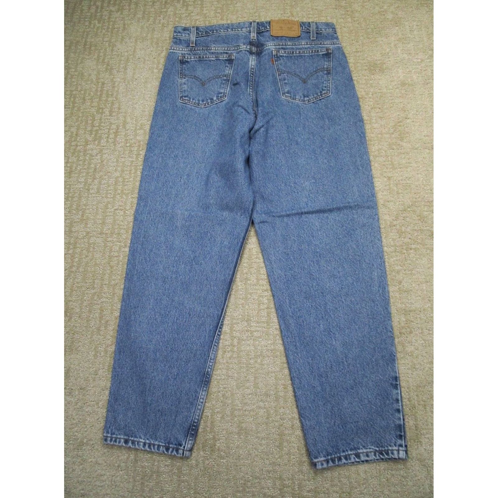 Levi's VINTAGE Levi's 550 Jeans Men 38x32 Blue Light Wash 90s Tapered Pants Logo HIPSTER Retro Levi's 500 Series Size US 38 / EU 54 - 3 Thumbnail