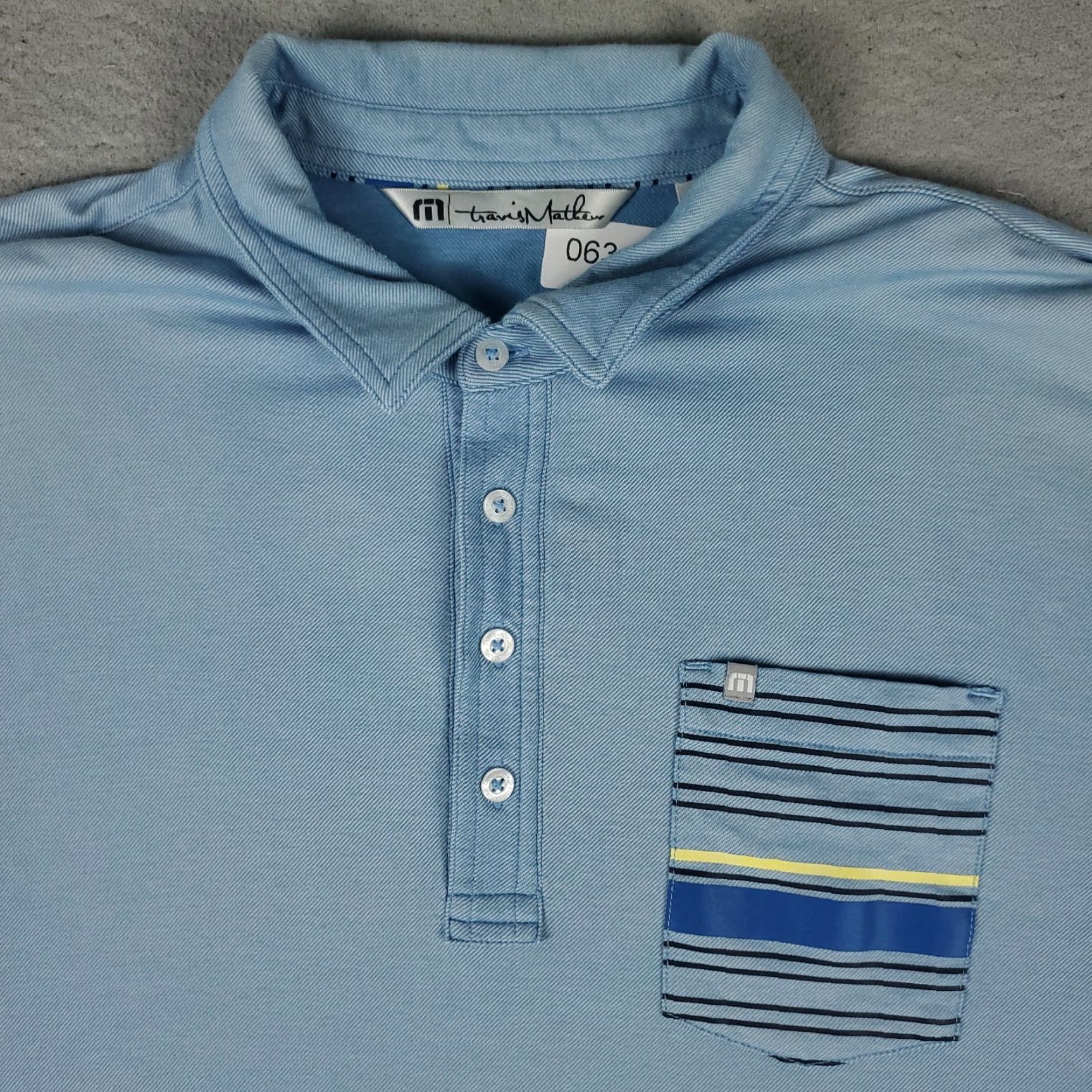 TravisMathew Travis Mathew Polo Shirt Mens Size XL Blue Casual Short Sleeve Polo Shirt Travis Mathew XL Blue Casual Short Sleeve Shirt Men Polo Size US XL / EU 56 / 4 - 2 Thumbnail