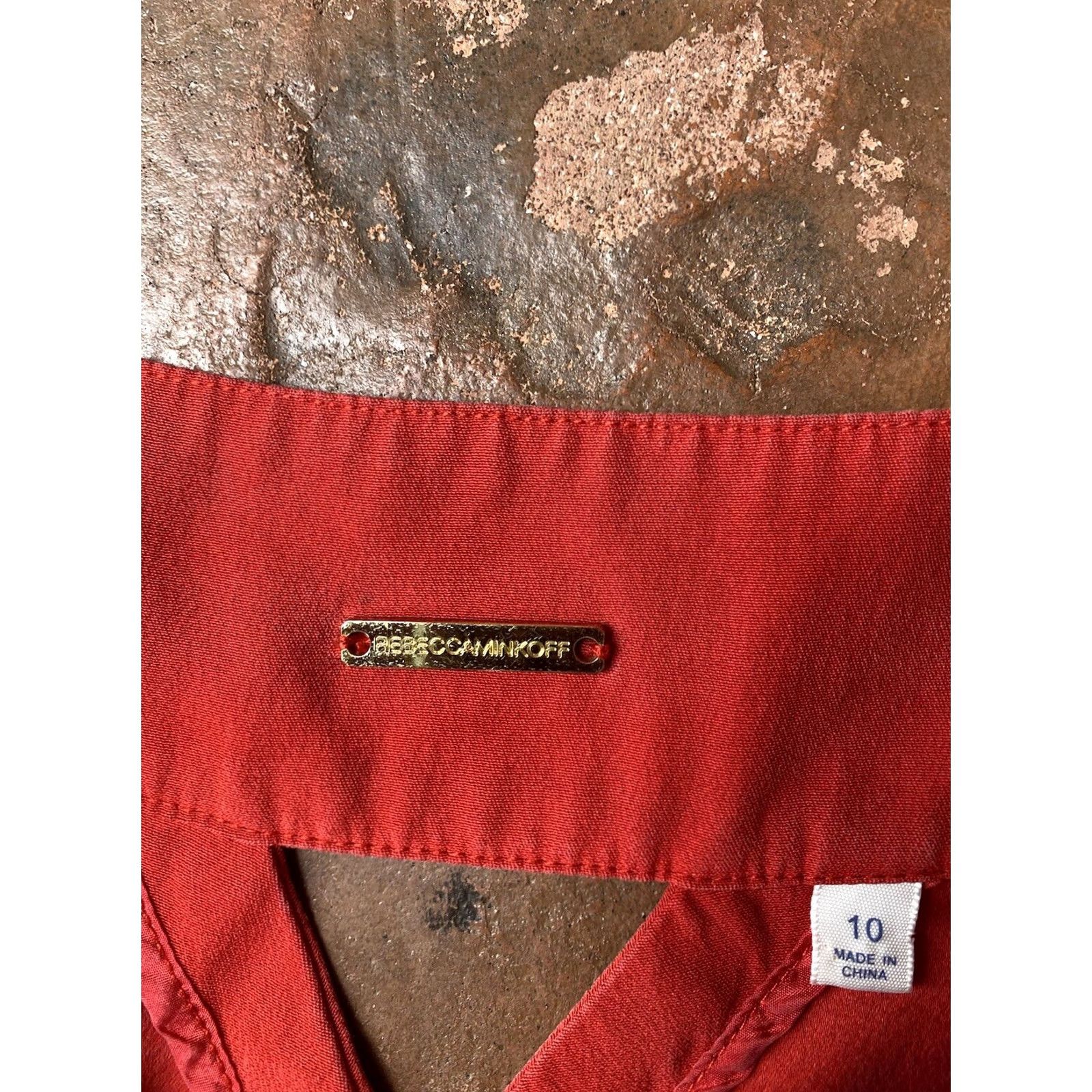 Rebecca Minkoff VINTAGE Rebecca Minkoff High Rise Short Shorts Womens 10 Red Size 28" / US 6 / IT 42 - 2 Thumbnail