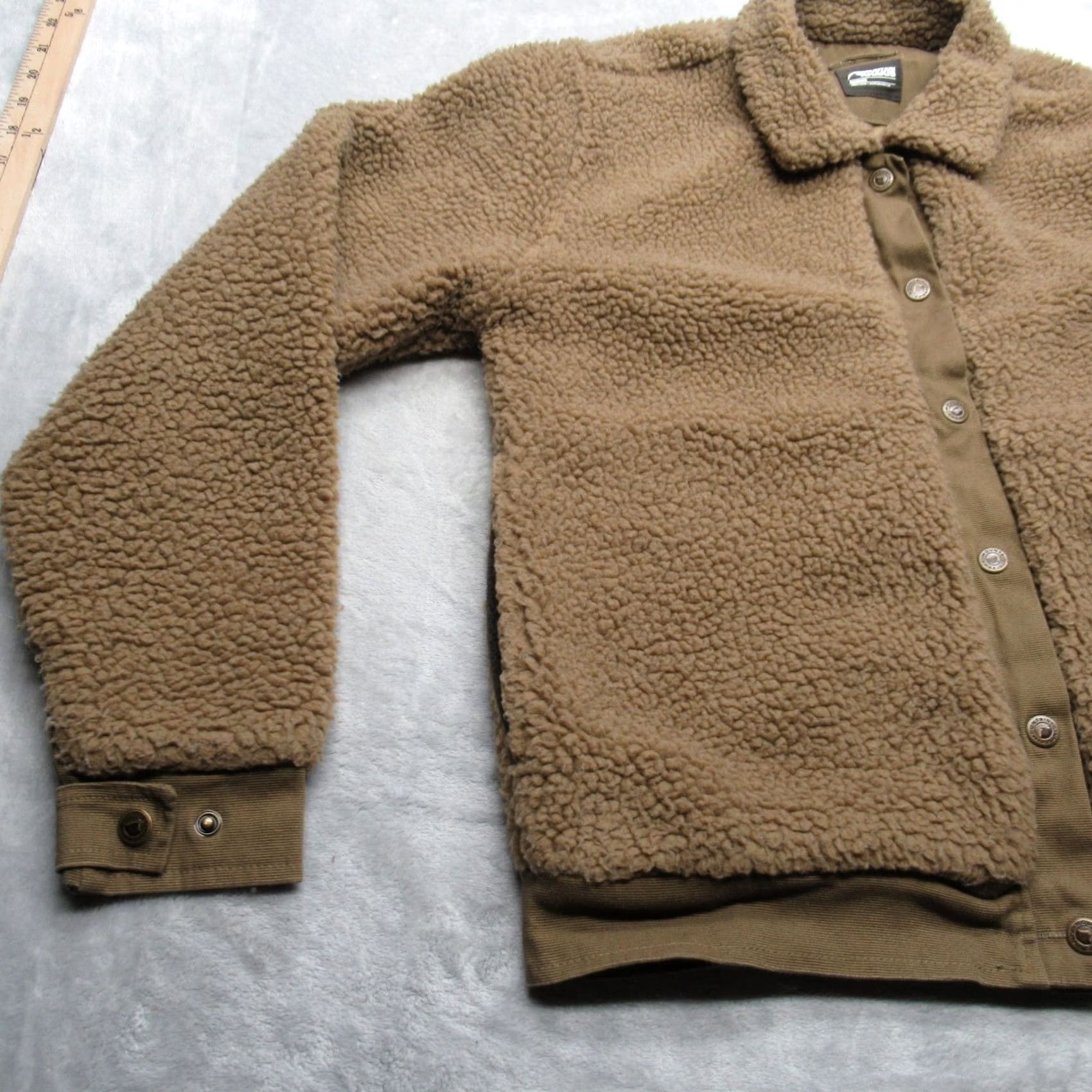 Mountain Khakis Mountain Khakis Sherpa Fleece Jacket Womens Medium Brown Trek Snap Front Pockets Size M / US 6-8 / IT 42-44 - 6 Thumbnail