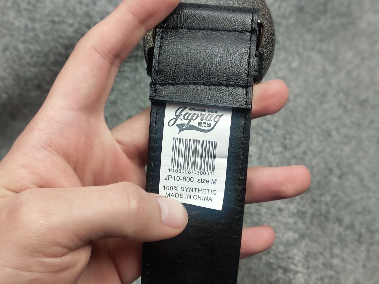 Japanese Brand Japrag Vintage Y2K Style Black synthetic leather Belt LGB Size ONE SIZE - 11 Thumbnail