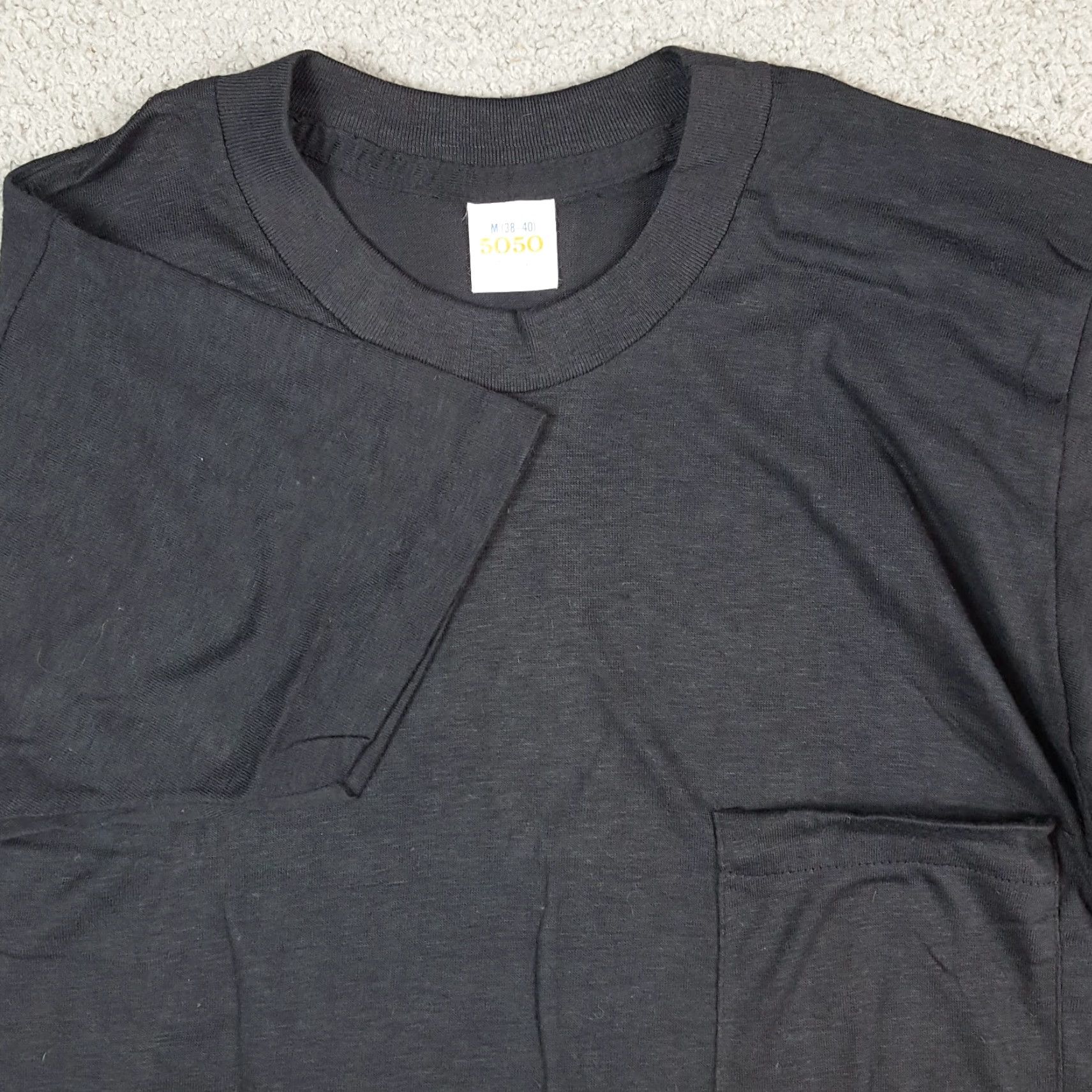 Vintage VINTAGE 5050 T-Shirt Black XS Cotton Short Sleeve Crew Neck Grunge 90s Skate Logo Embroidered Men Scene: Vintage, Grunge, 90s, Skate Size US XS / EU 42 / 0 - 2 Thumbnail