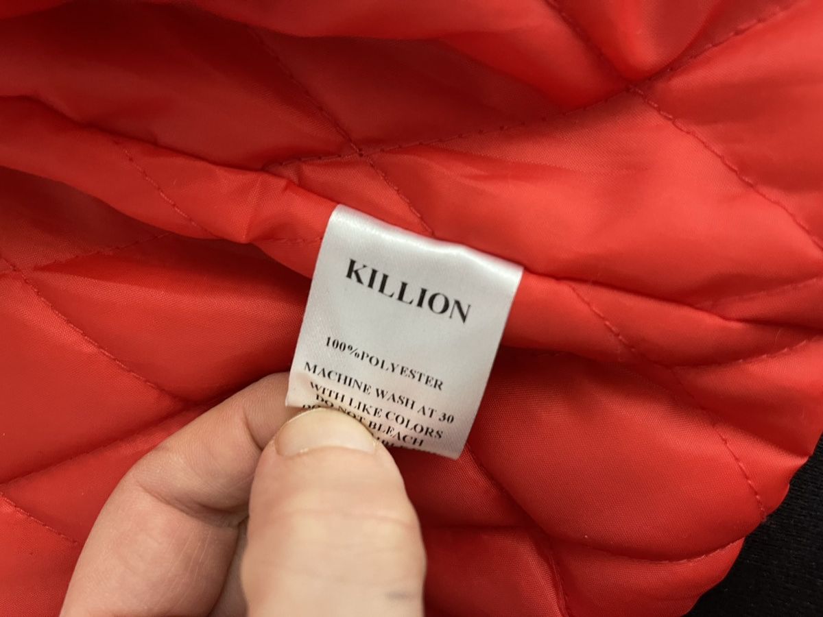 Killion Black Bomber Jacket Size M