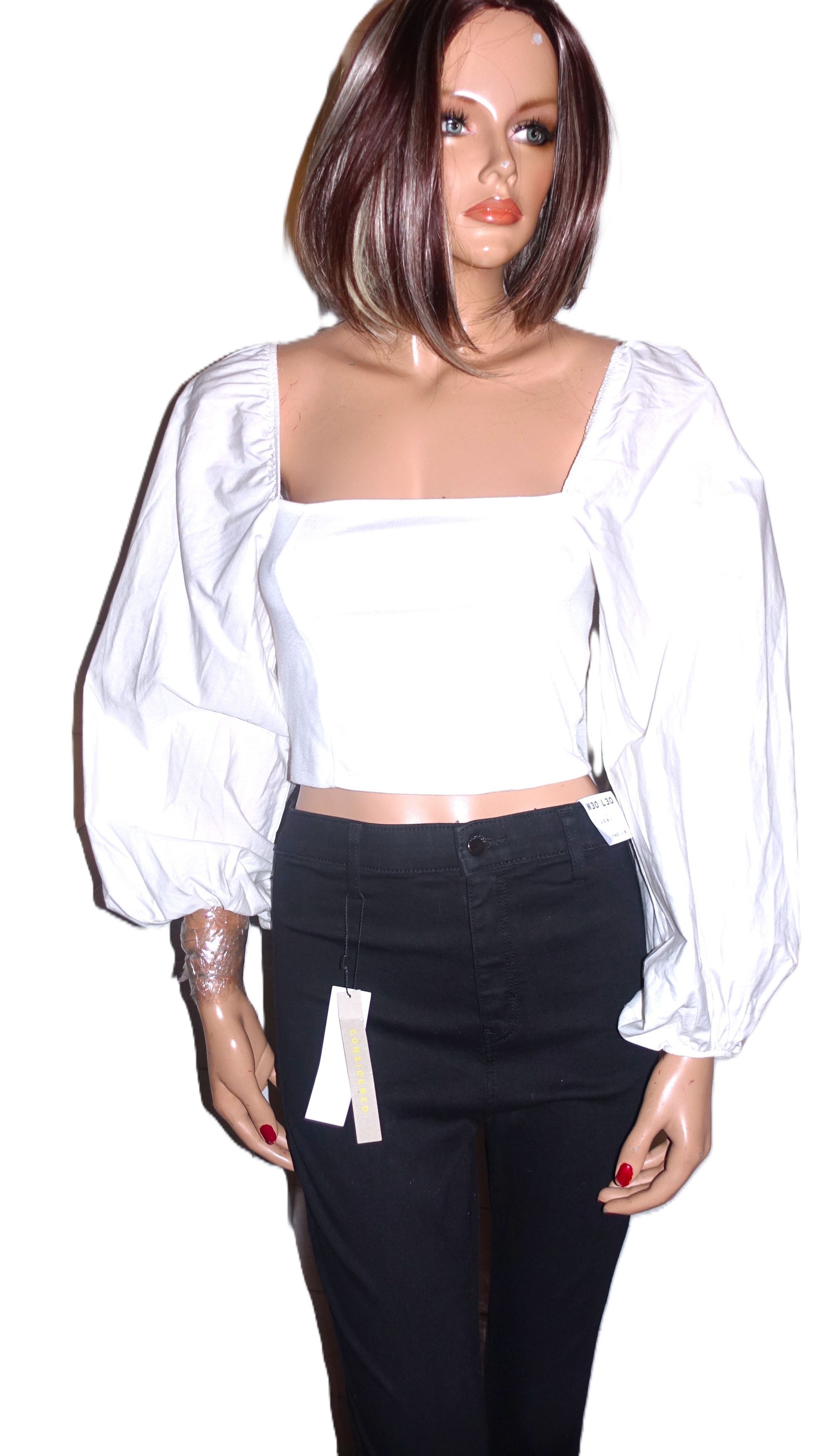 Topshop Top Shop White Boho Peasant Blouse 6 Size M / US 6-8 / IT 42-44 - 2 Thumbnail
