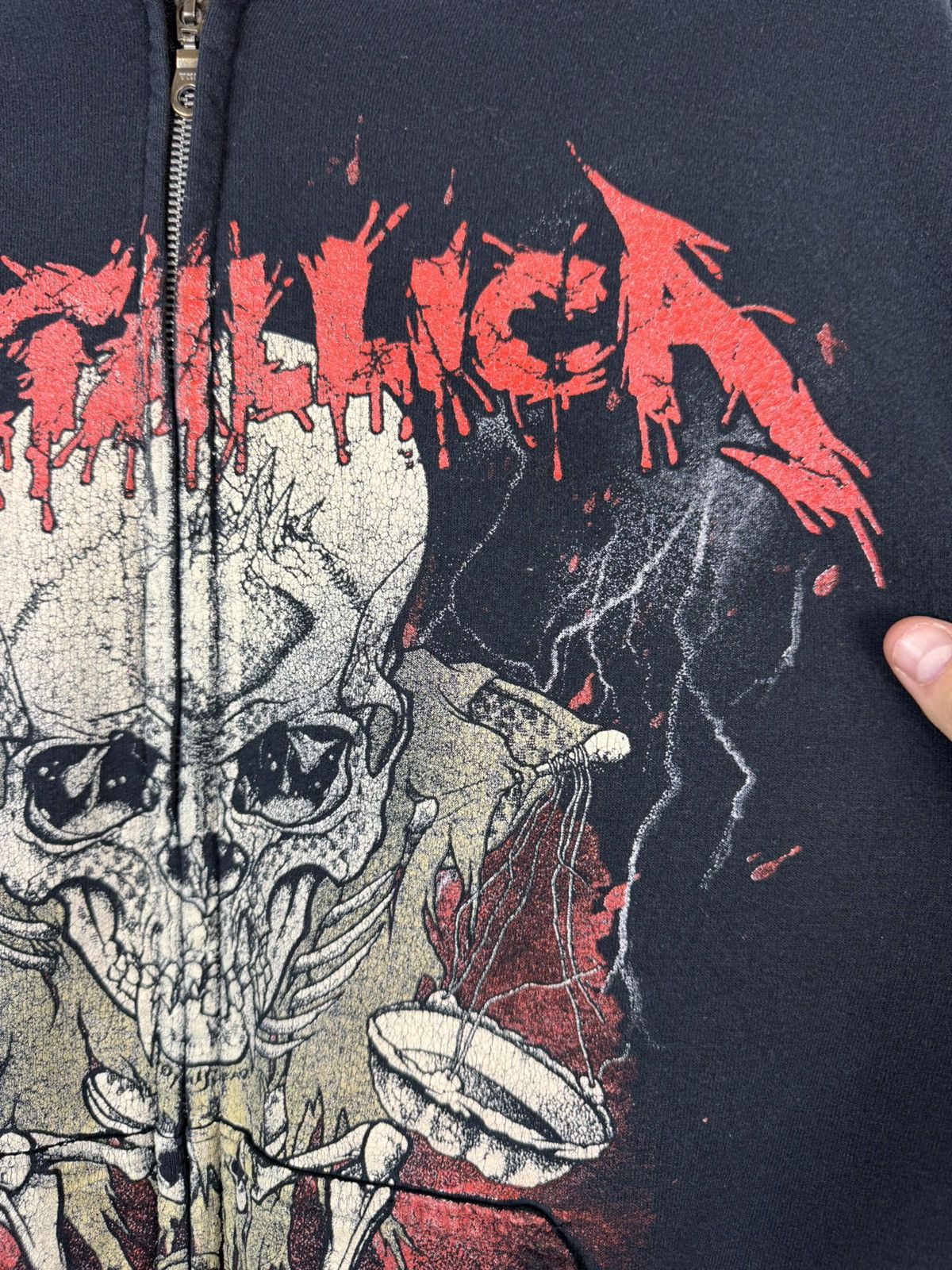 Gildan Vintage Metallica Metal Band Zip Hoodie Size US XL / EU 56 / 4 - 12 Thumbnail