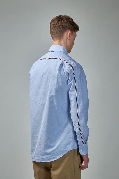 Thom Browne o1s22i1n1224 Oxford Cotton Shirt in Light Blue Size US M / EU 48-50 / 2 - 3 Thumbnail
