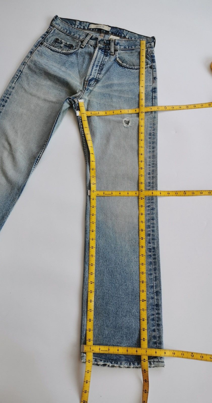 Gap Thrashed Distressed Boot Fit Gap Faded Denim Jeans Size US 30 / EU 46 - 10 Thumbnail