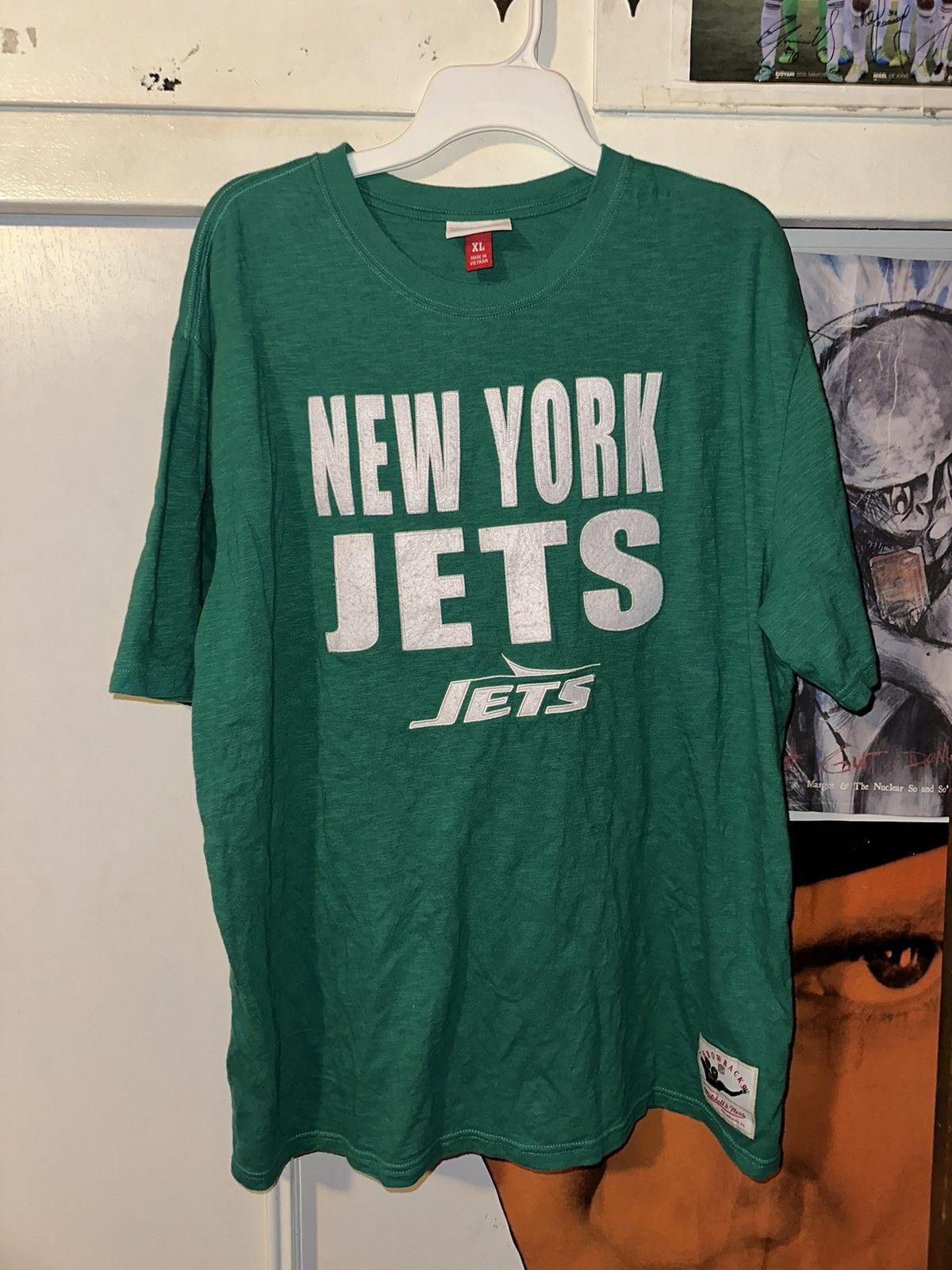 Mitchell & Ness × NFL × Vintage New York Jets Throwback Mitchell & Ness T-Shirt Size US XL / EU 56 / 4 - 2 Thumbnail