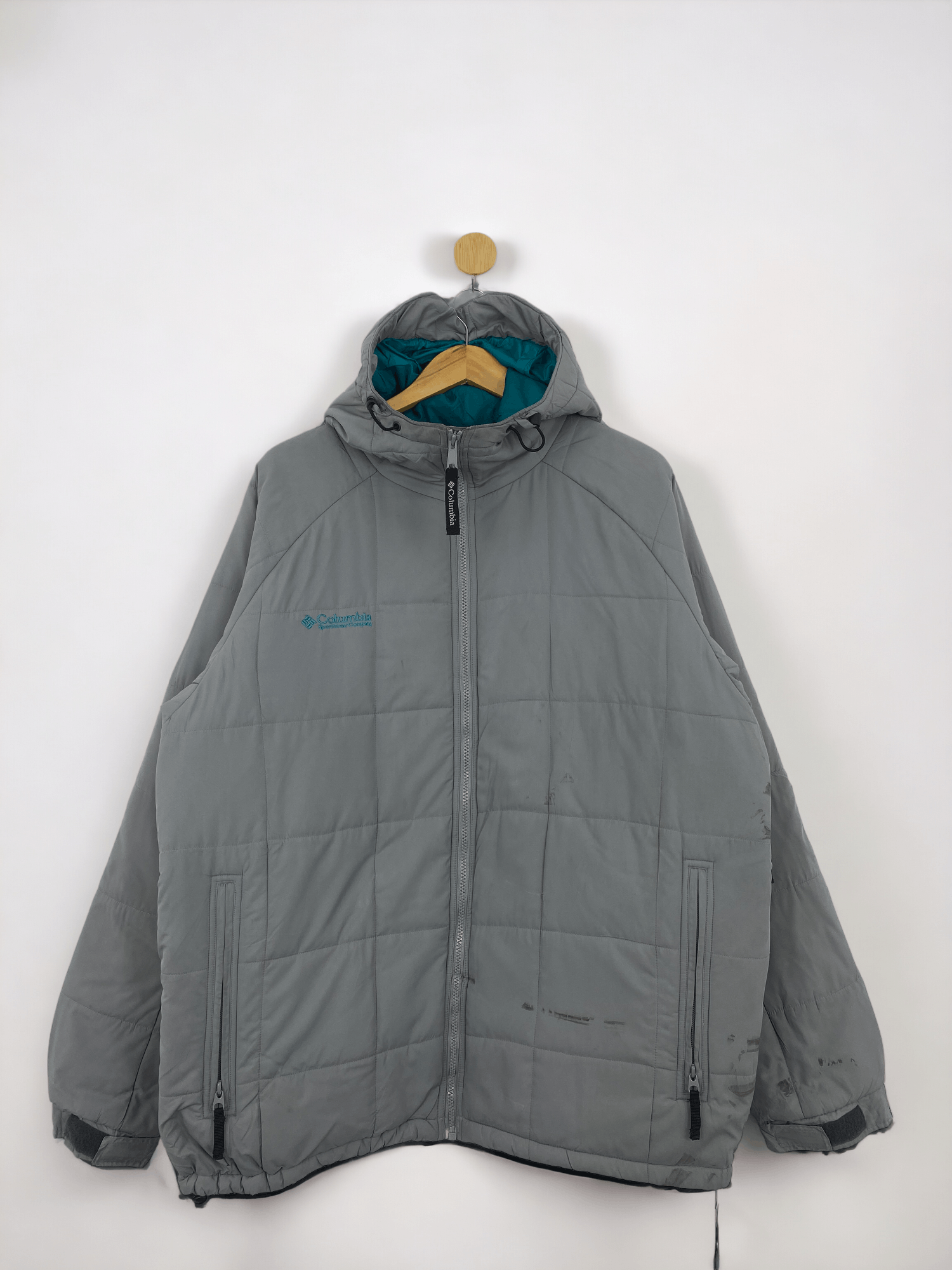 Columbia Vintage Columbia Quilted Hoodie Puffer Down Jacket JA0047 Size US XL / EU 56 / 4 - 1 Thumbnail