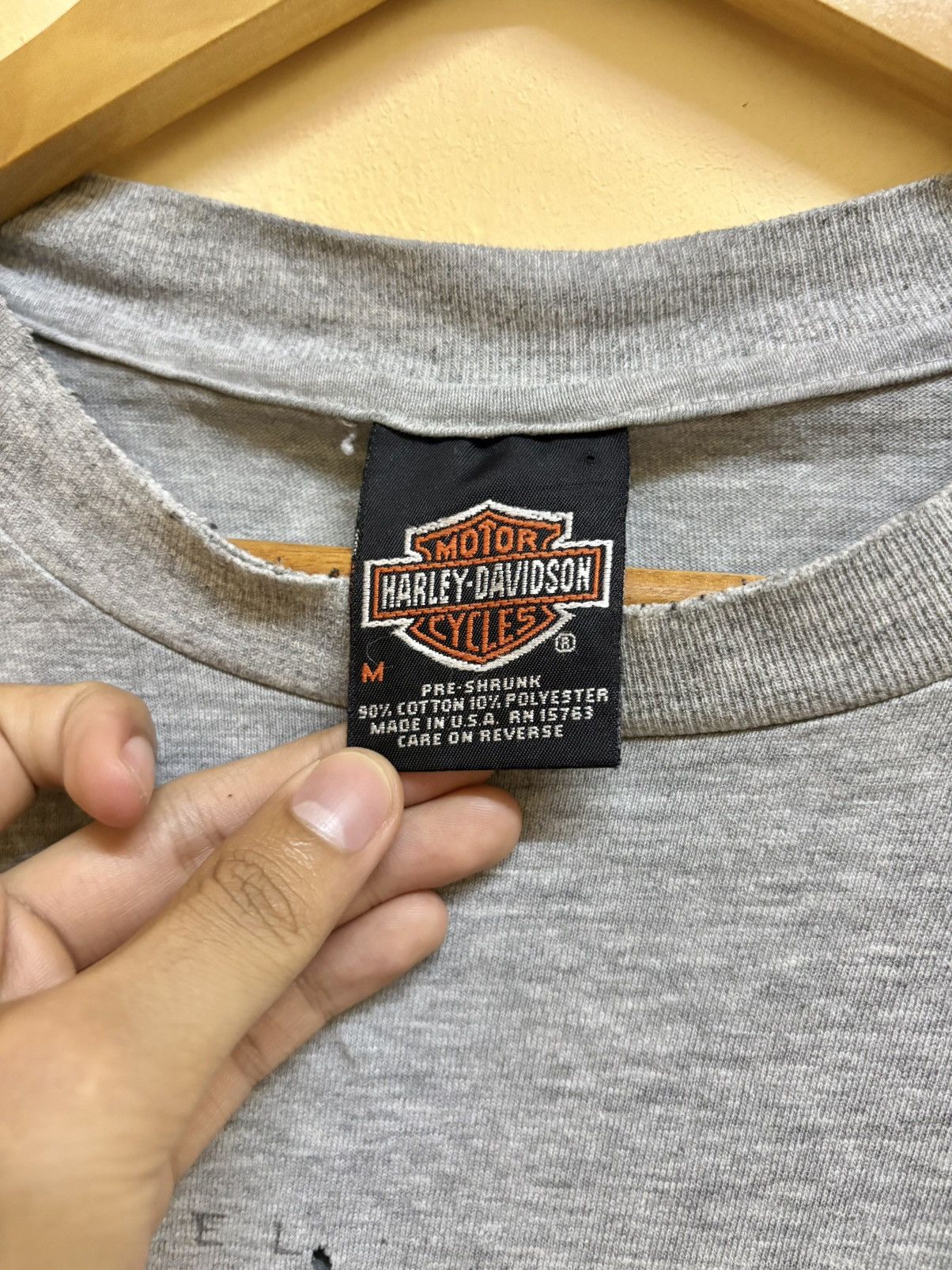 Harley Davidson Vintage 1998 Harley Davidson Topeka Kansas Longsleeve Tshirt Size US M / EU 48-50 / 2 - 10 Thumbnail