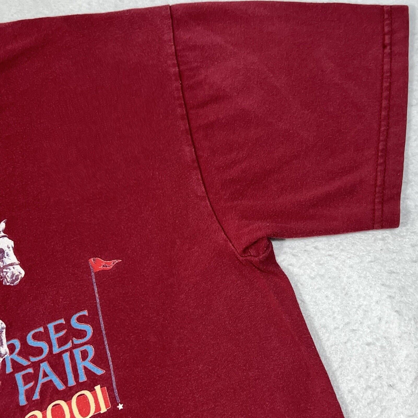 Hanes Vintage Hanes Stone Horses Country Fair Jockey Graphic Tee Size US L / EU 52-54 / 3 - 4 Thumbnail