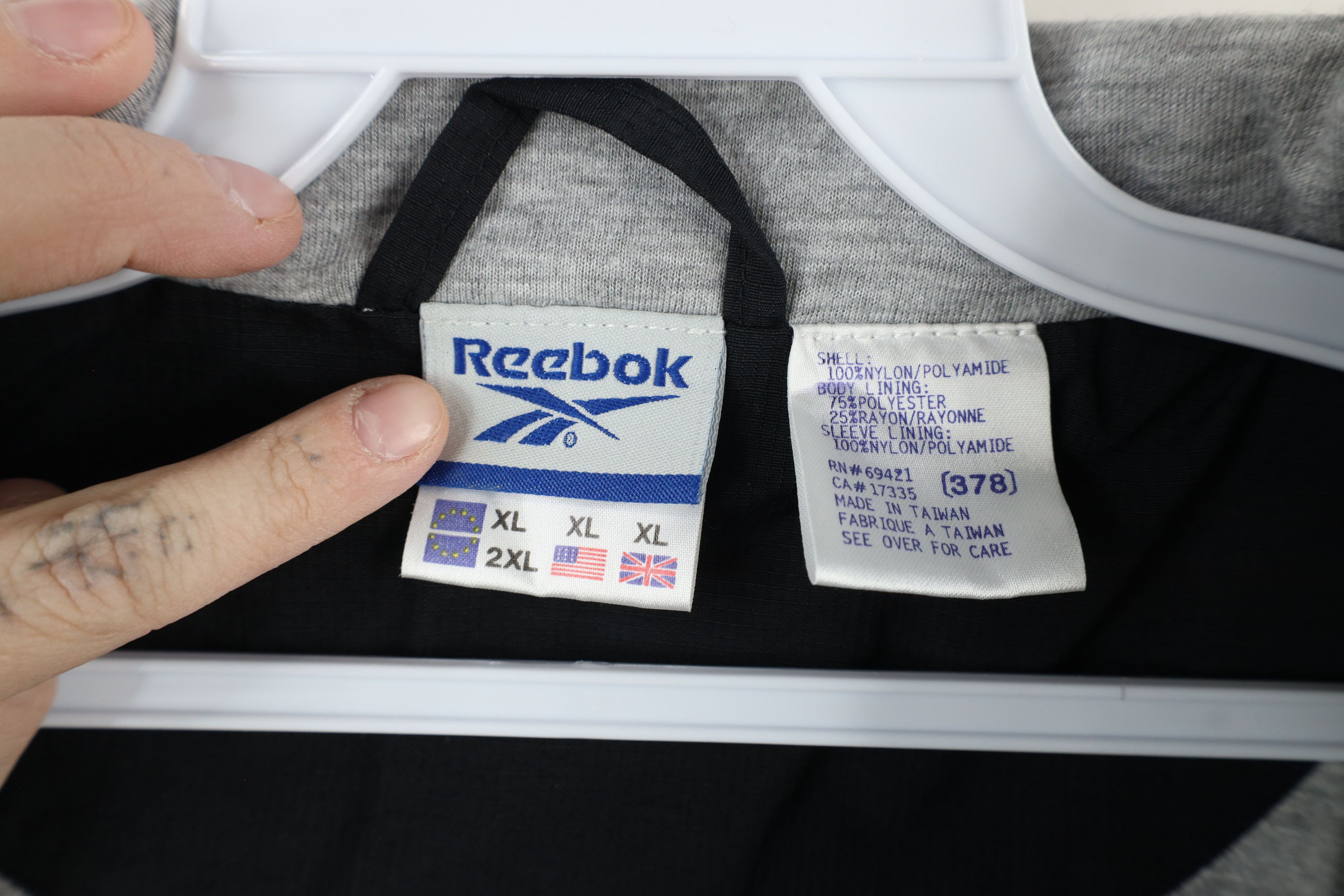 Reebok × Vintage Vintage 90s Reebok Lined Pullover Anorak Windbreaker Jacket Size US XL / EU 56 / 4 - 5 Thumbnail