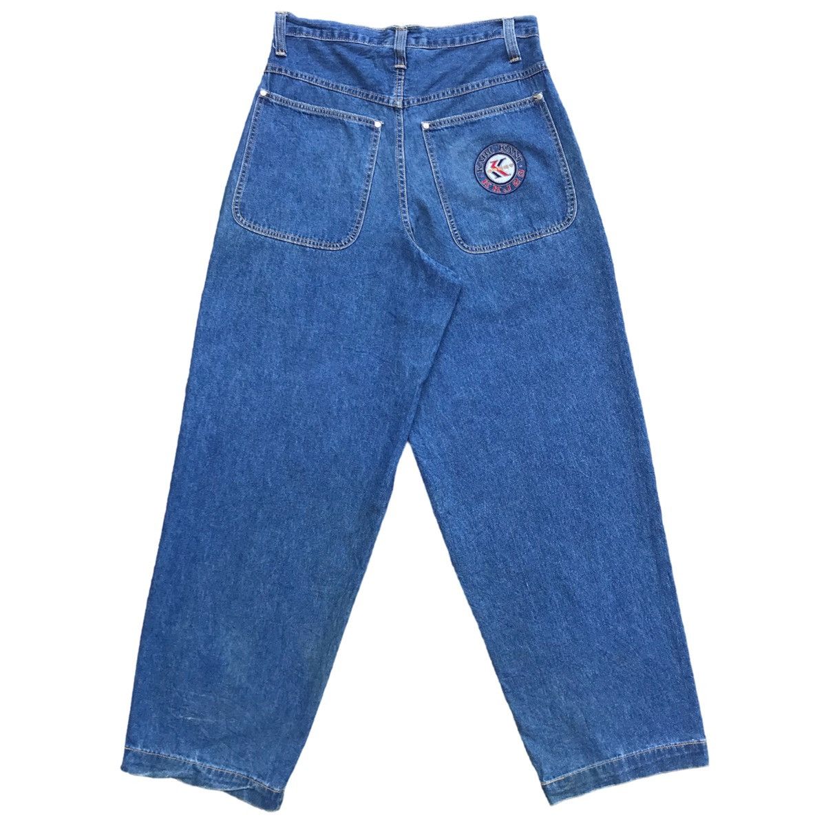 image of Jnco x Karl Kani Vintage Karl Kani Baggy Jeans in Blue, Men's (Size 30)