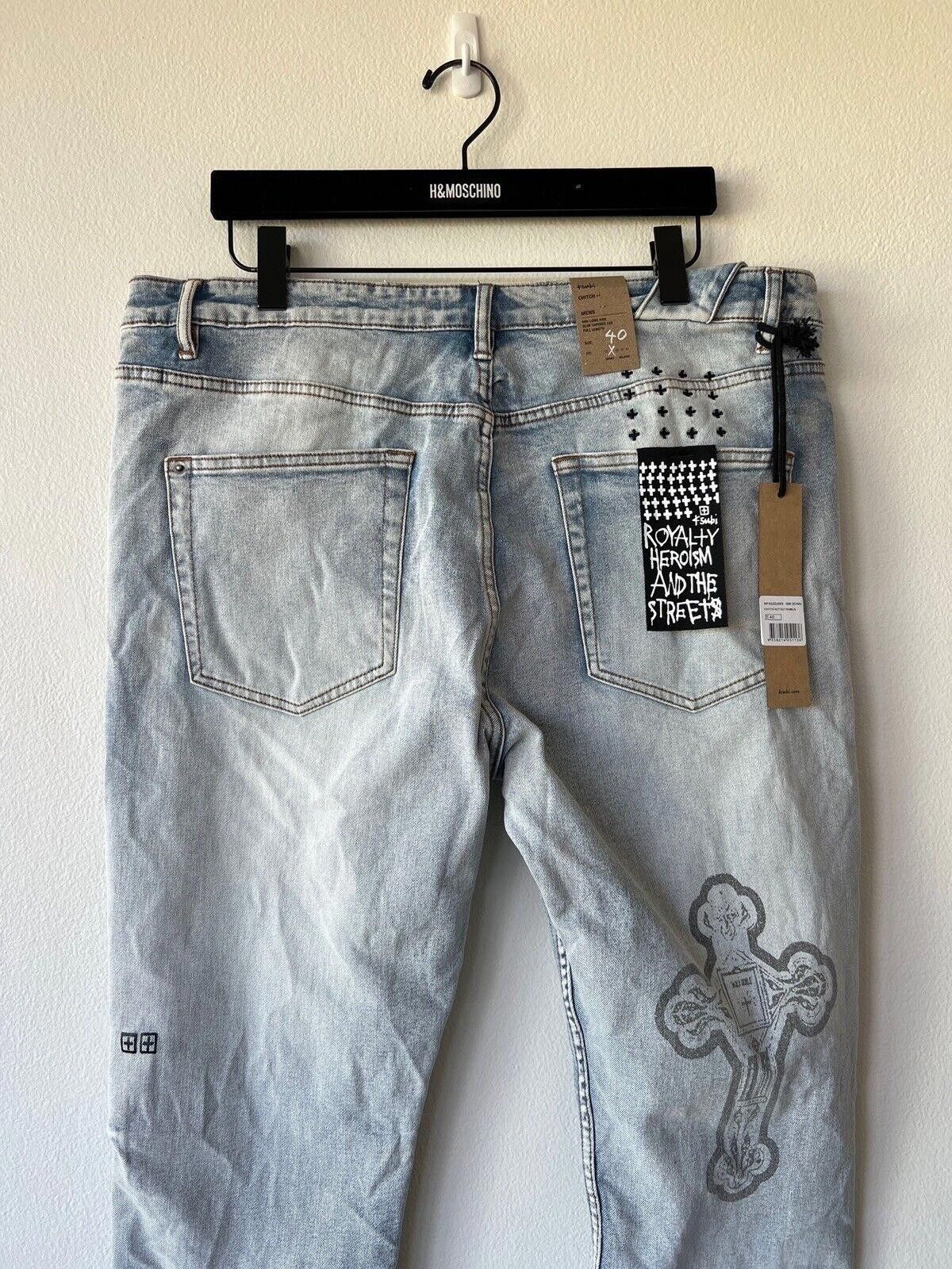 Ksubi new Ksubi mens denim jean chitch blue kut out nimbus 40 xl Size US 40 / EU 56 - 6 Thumbnail