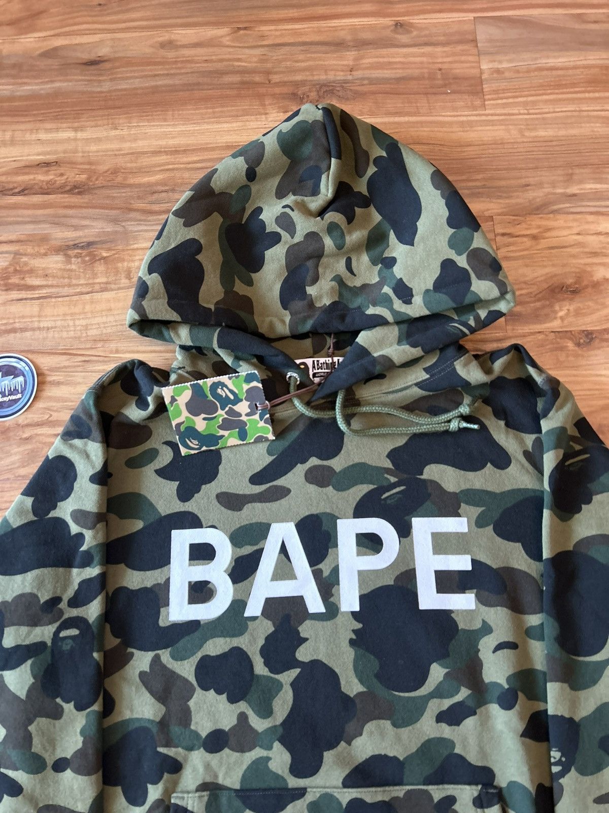 Bape NEW Bape Green Camo 1st Camo Pullover Hoodie Size US L / EU 52-54 / 3 - 4 Thumbnail