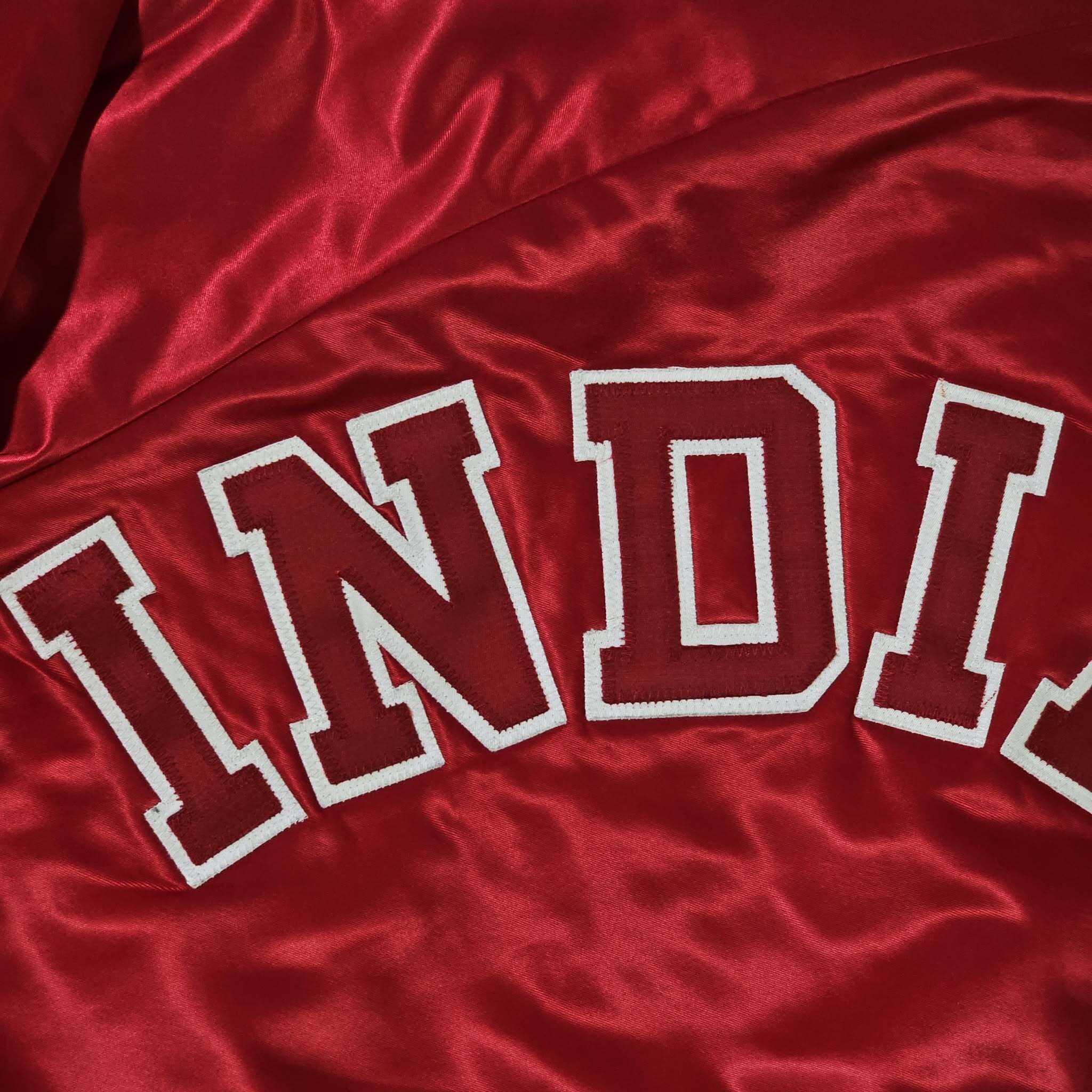 Chalk Line Indiana Hoosiers Vintage 80s Chalk Line Satin Bomber Jacket Size US XL / EU 56 / 4 - 6 Thumbnail