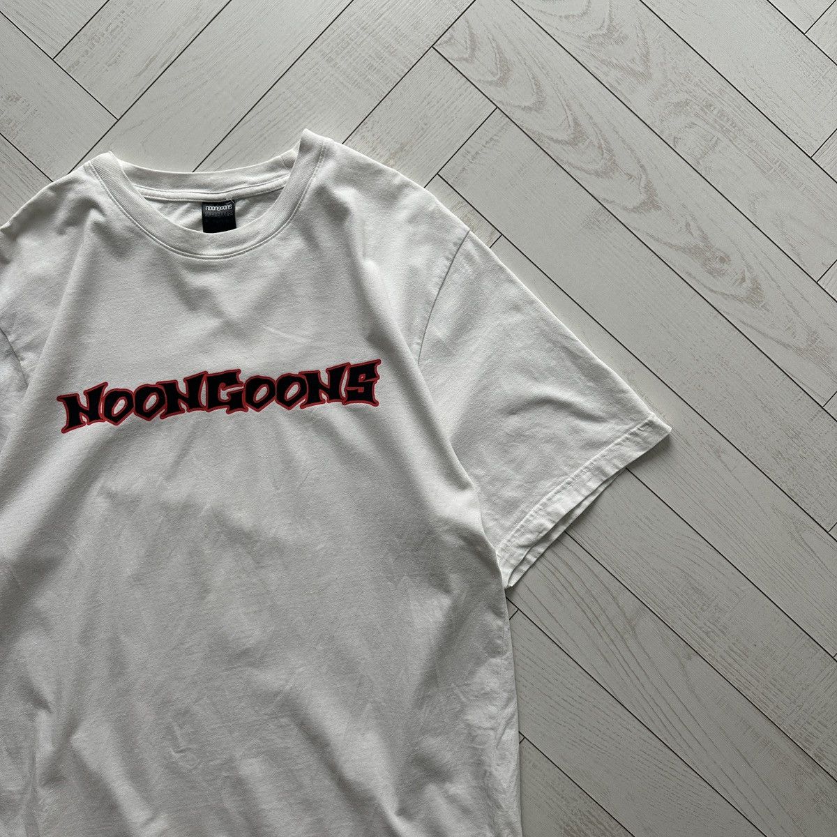 Noon Goons Vintage 00s Noon Goons Logo oversize white tee sk8 y2k skate Size US L / EU 52-54 / 3 - 3 Thumbnail
