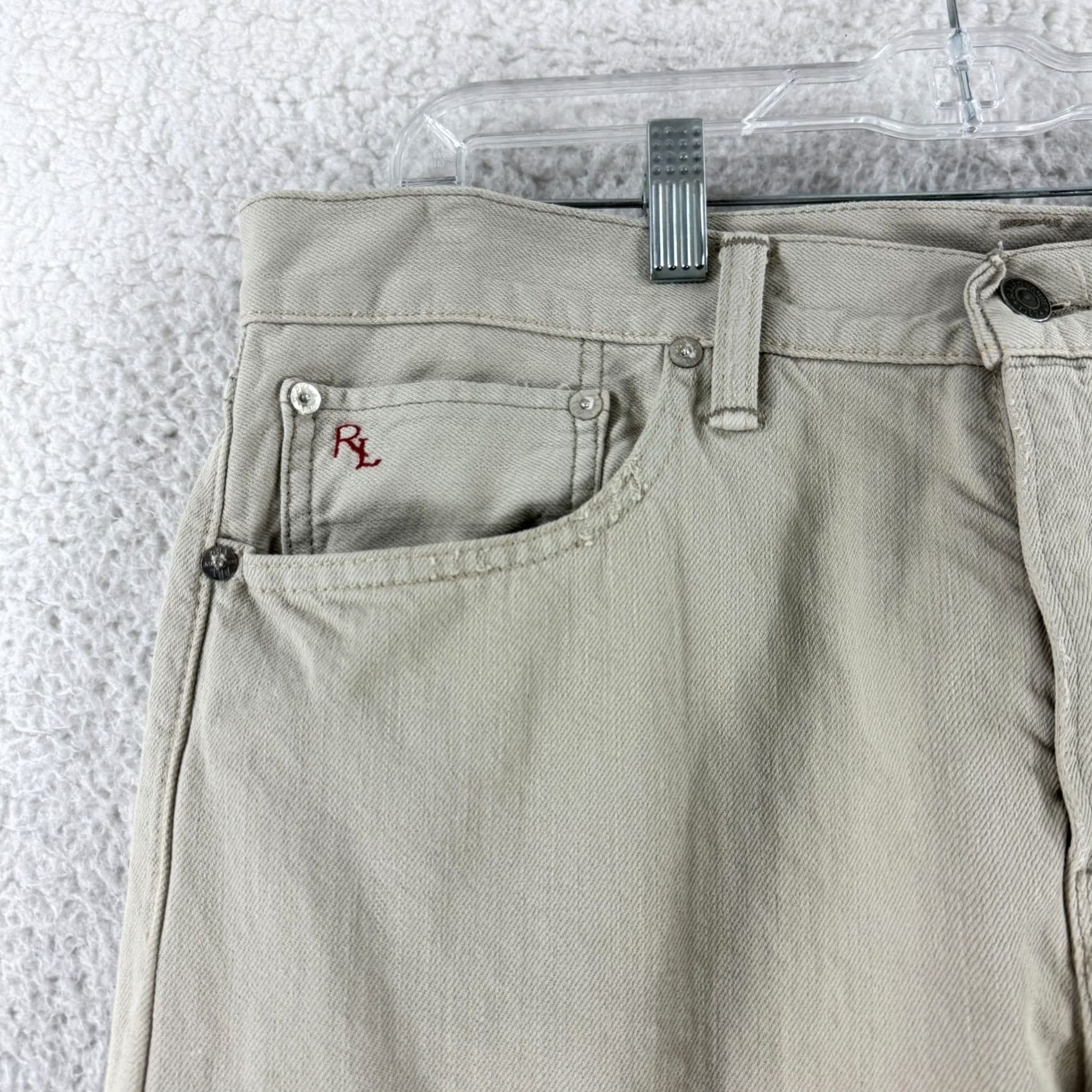 Polo Ralph Lauren Polo Ralph Lauren Jeans Men Beige Denim Slim Straight 34x30 Vintage Casual 90s Logo Preppy Size US S / EU 44-46 / 1 - 5 Thumbnail