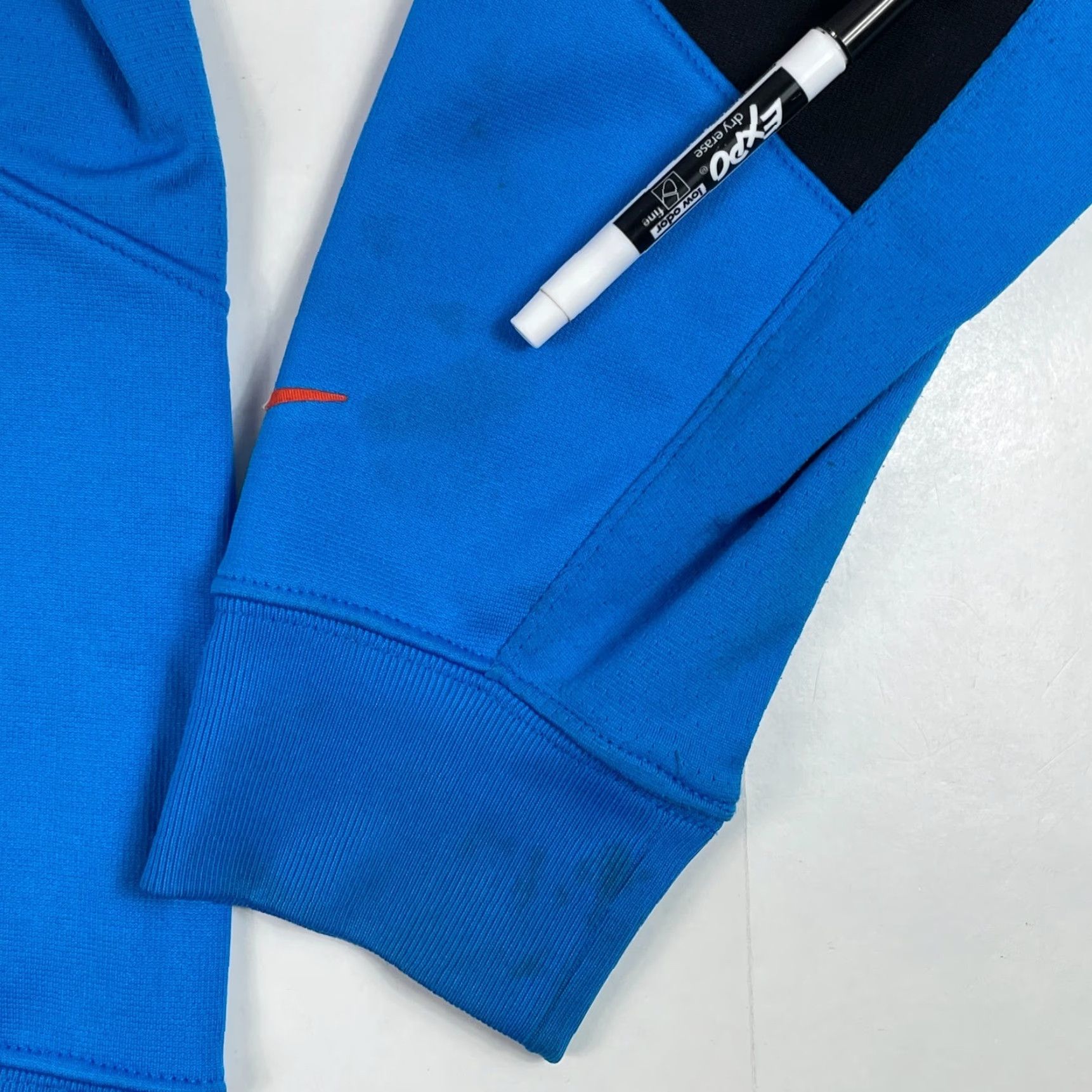 Nike VINTAGE Nike Hoodie Mens Small Blue Kevin Durant KD Therma Full Zip Gym Basketball Lined Size US S / EU 44-46 / 1 - 4 Thumbnail