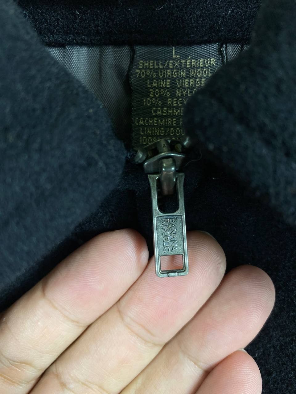 Banana Republic banana republic wool zipper jacket nice design Size US L / EU 52-54 / 3 - 6 Thumbnail