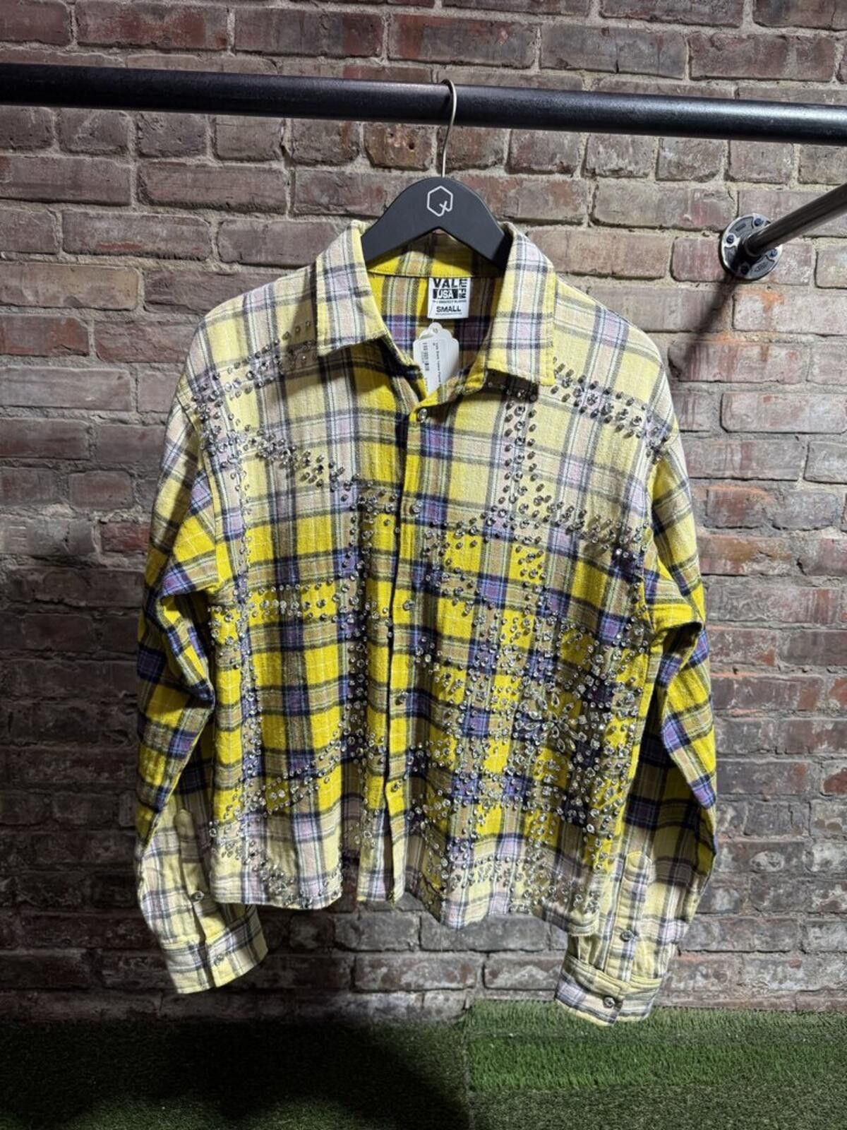 Other Vale State Yellow Flannel Sz. S Size ONE SIZE - 1 Thumbnail