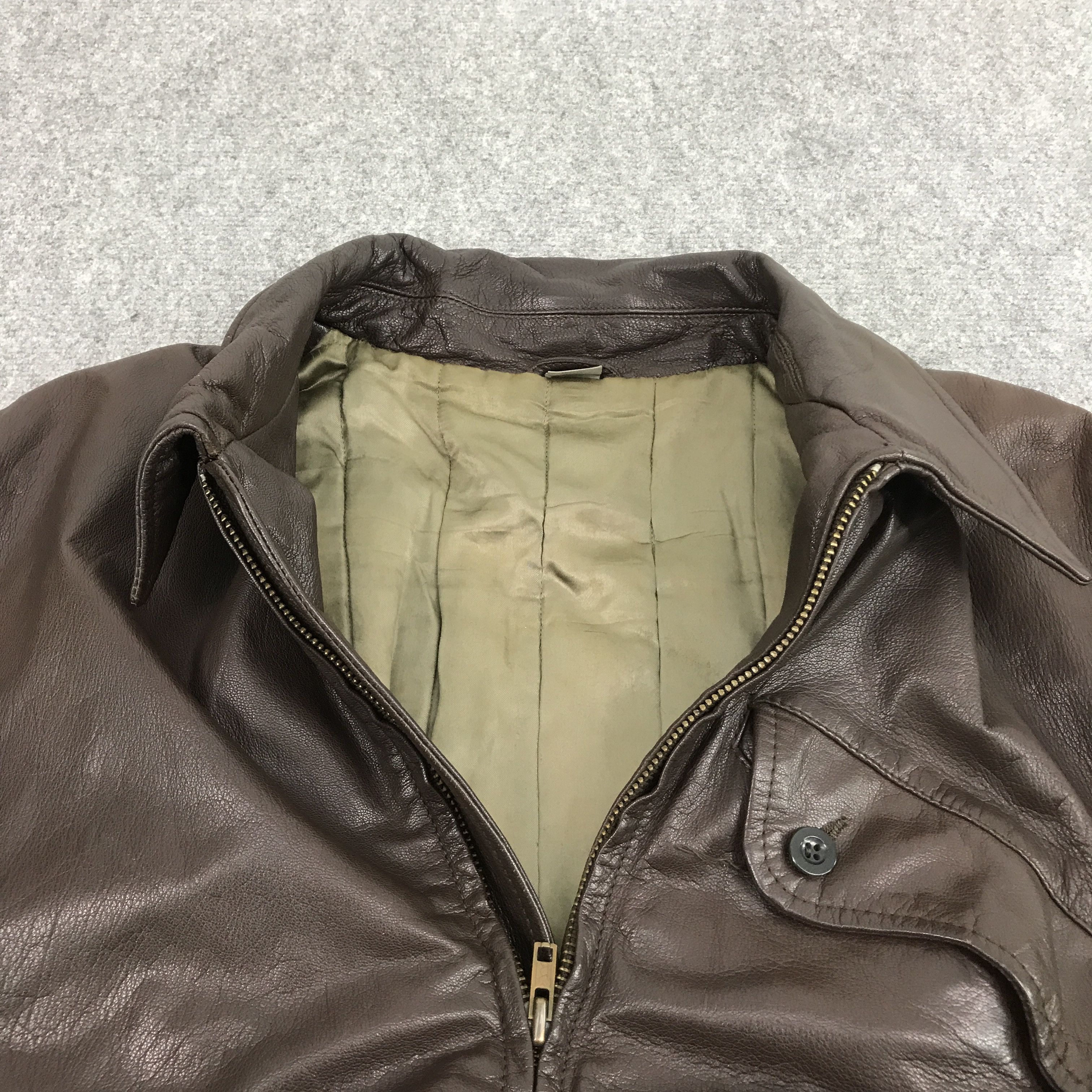 Japanese Brand VTG JAPAN INTERMEZZO LEATHER BROWN JACKET Size US L / EU 52-54 / 3 - 7 Thumbnail