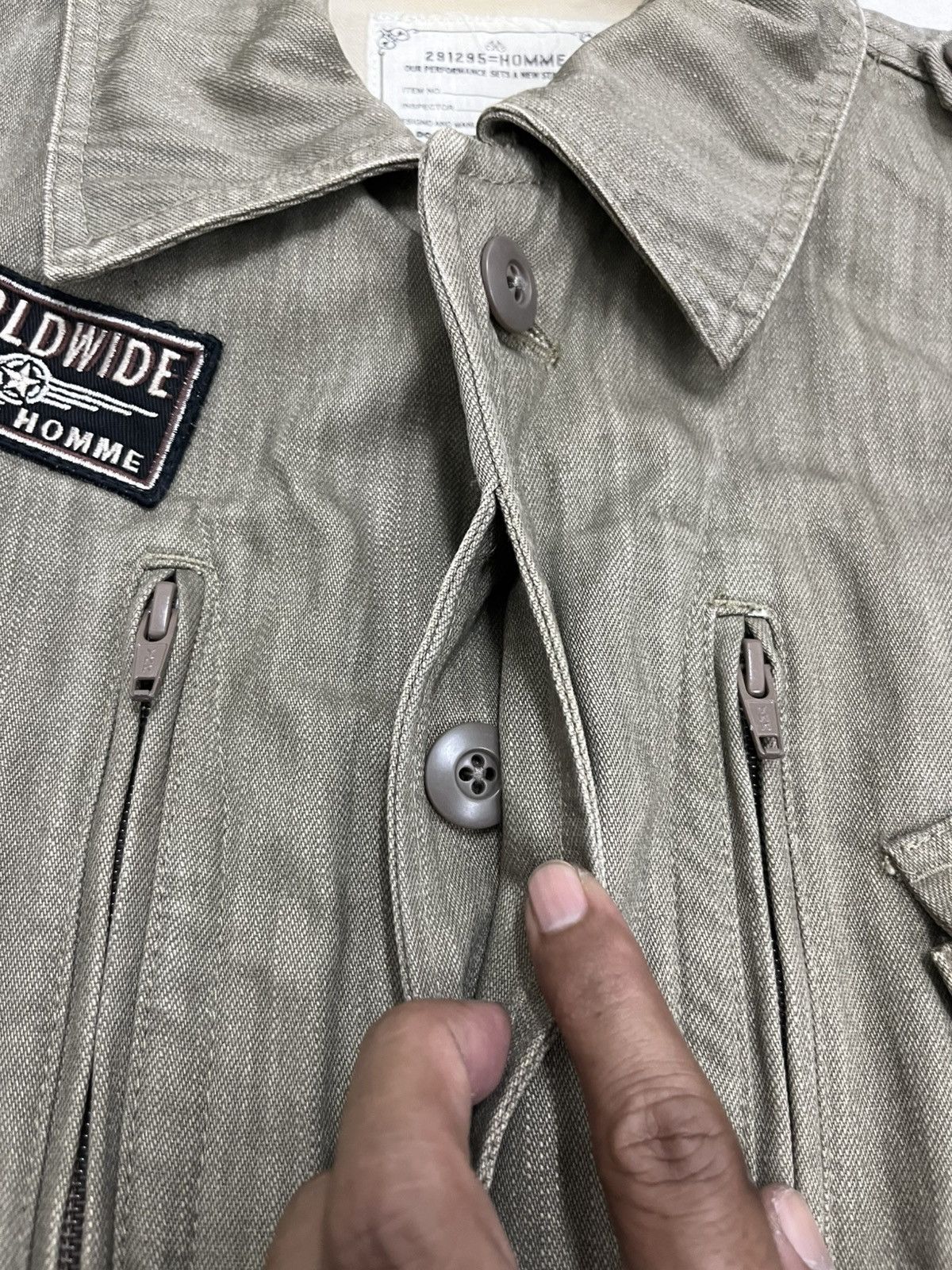 20471120 291295 Homme Asymmetrical Jacket Military Culture Rare Size US M / EU 48-50 / 2 - 6 Thumbnail