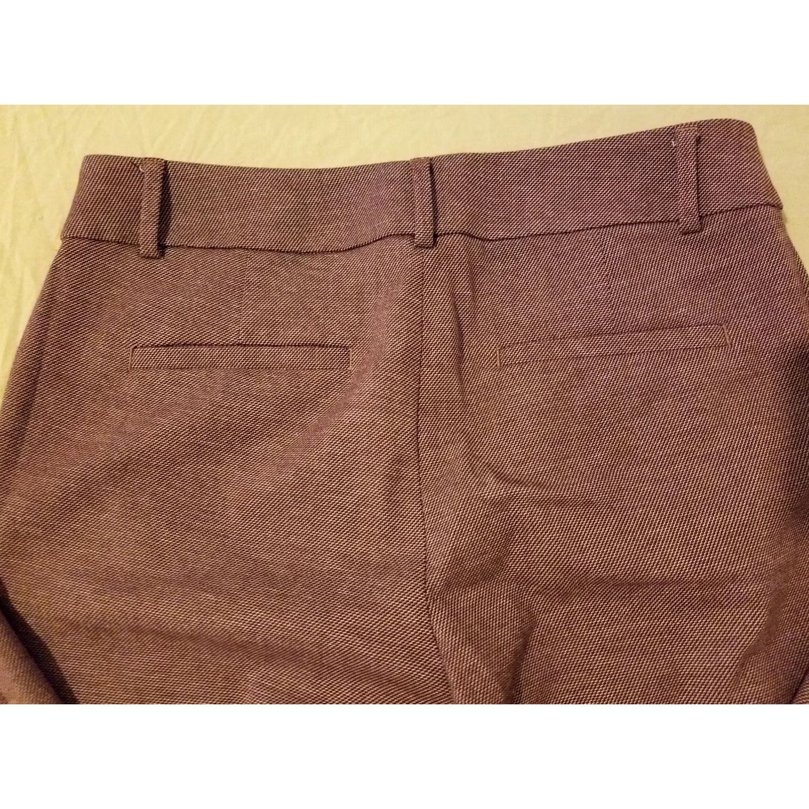 Ann Taylor Womens Ann Taylor Dress Pants 4 Red Slack Trouser Khaki Stretch Pants Womens 4 Red Dress Pants Ann Taylor Size 27" / US 4 / IT 40 - 2 Thumbnail